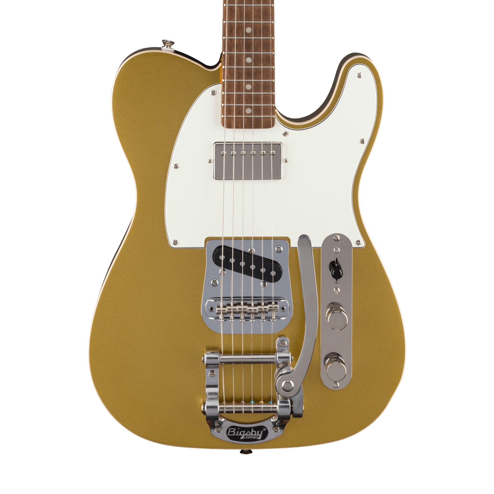 Squier FSR Classic Vibe Custom Telecaster SH Electric Guitar w/Bigsby, Aztec Gold | Zoso Music Sdn Bhd