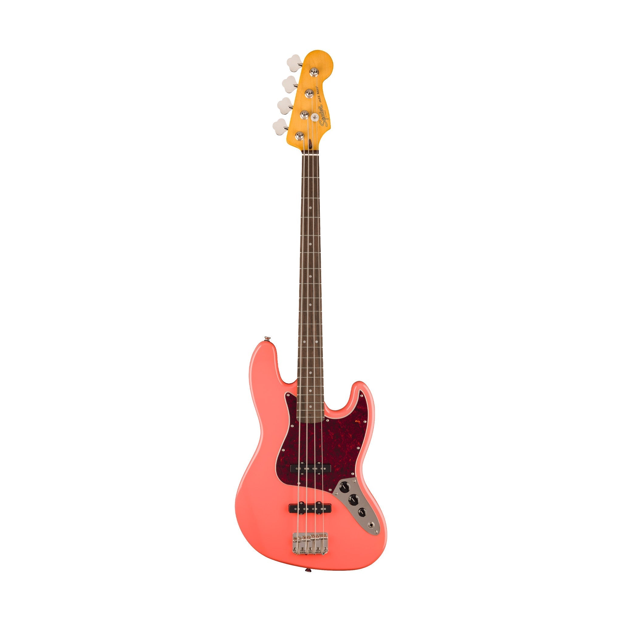 Squier Classic Vibe 60s Jazz Bass Guitar, Laurel FB, Tahitian Coral |  SQUIER BY FENDER |  BASS GUITAR |  Zoso Music