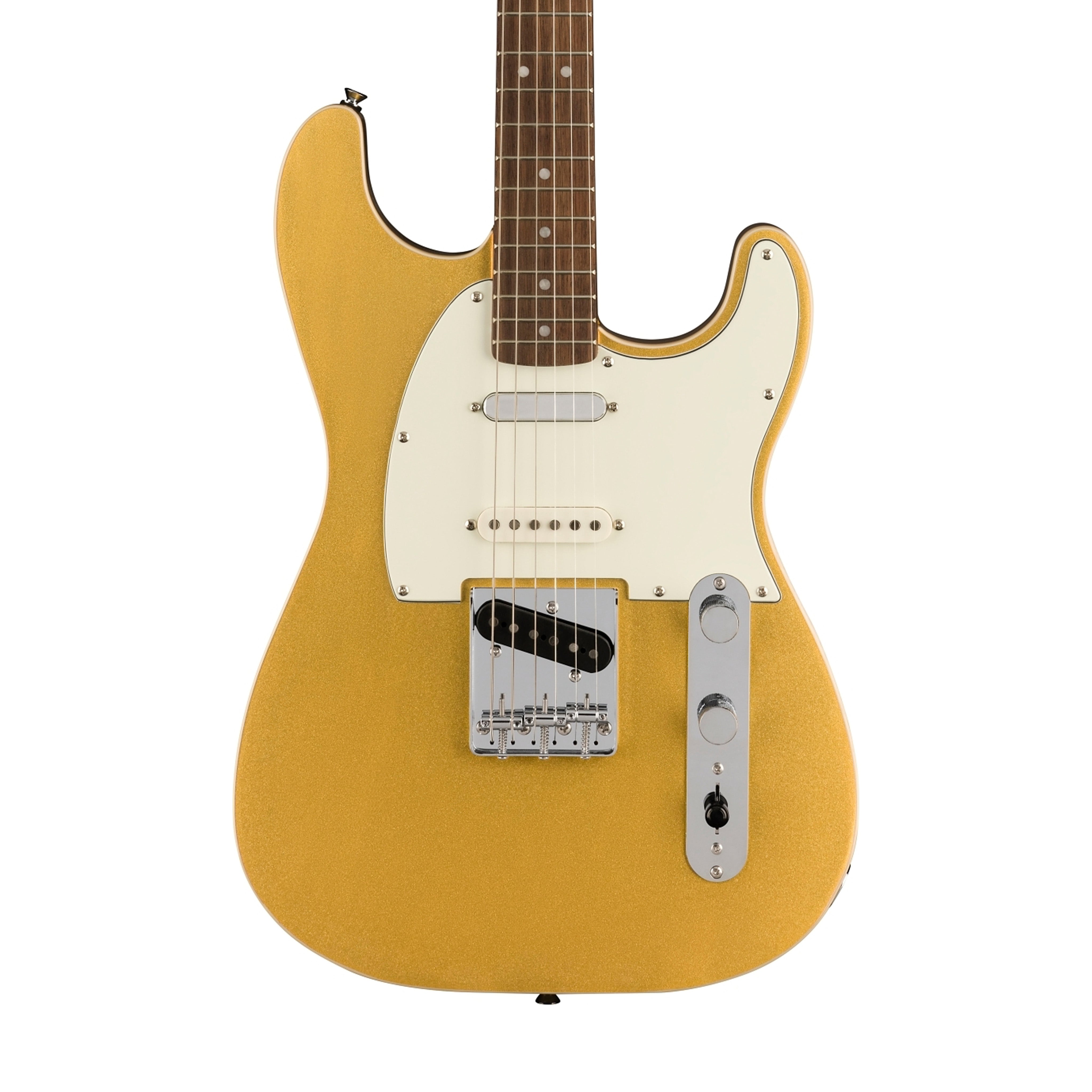 Squier Paranormal Custom Nashville Stratocaster Electric Guitar, Laurel FB, Aztec Gold | Zoso Music Sdn Bhd