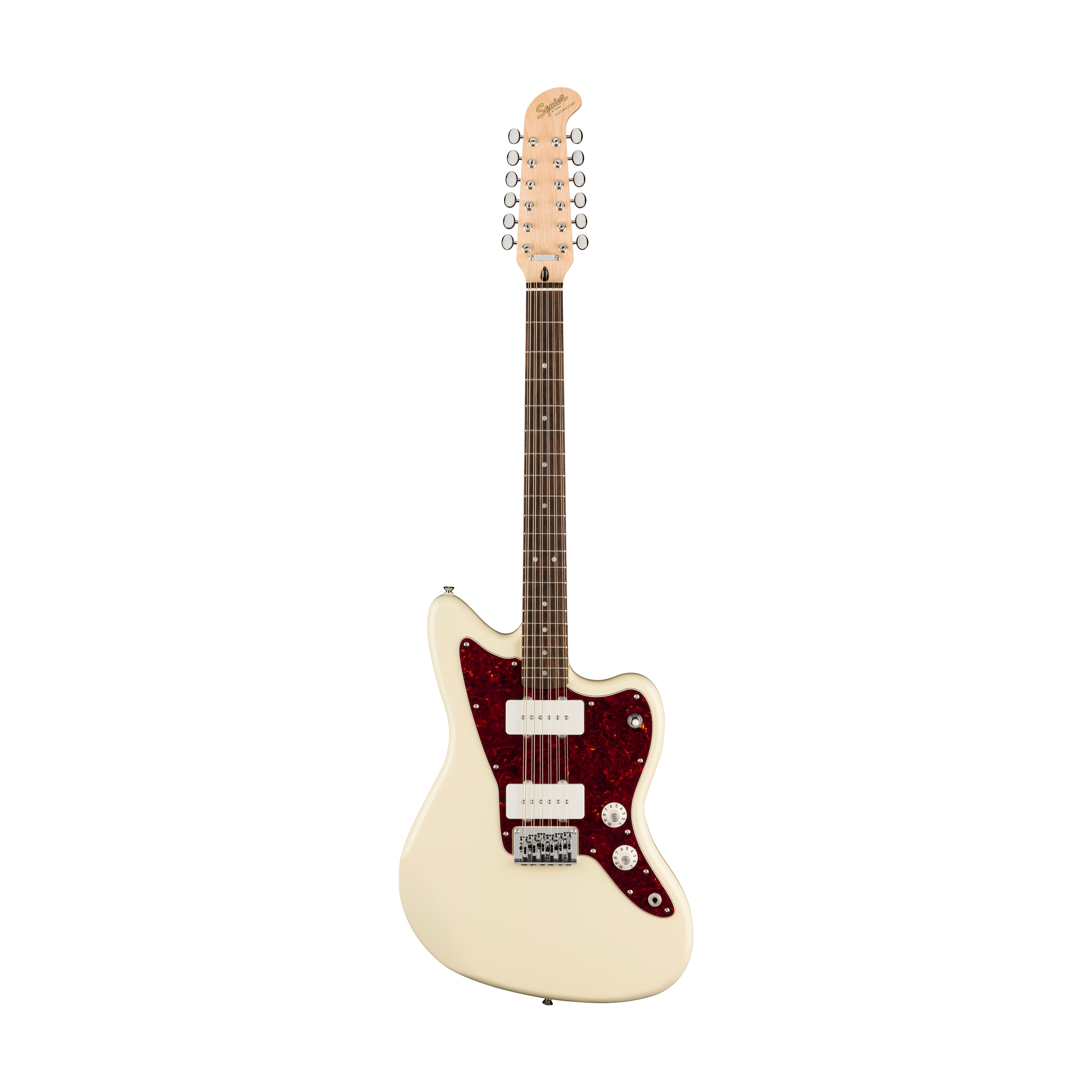Squier Paranormal Jazzmaster XII 12-String Electric Guitar, Olympic White |  SQUIER BY FENDER |  ELECTRIC GUITAR |  Zoso Music