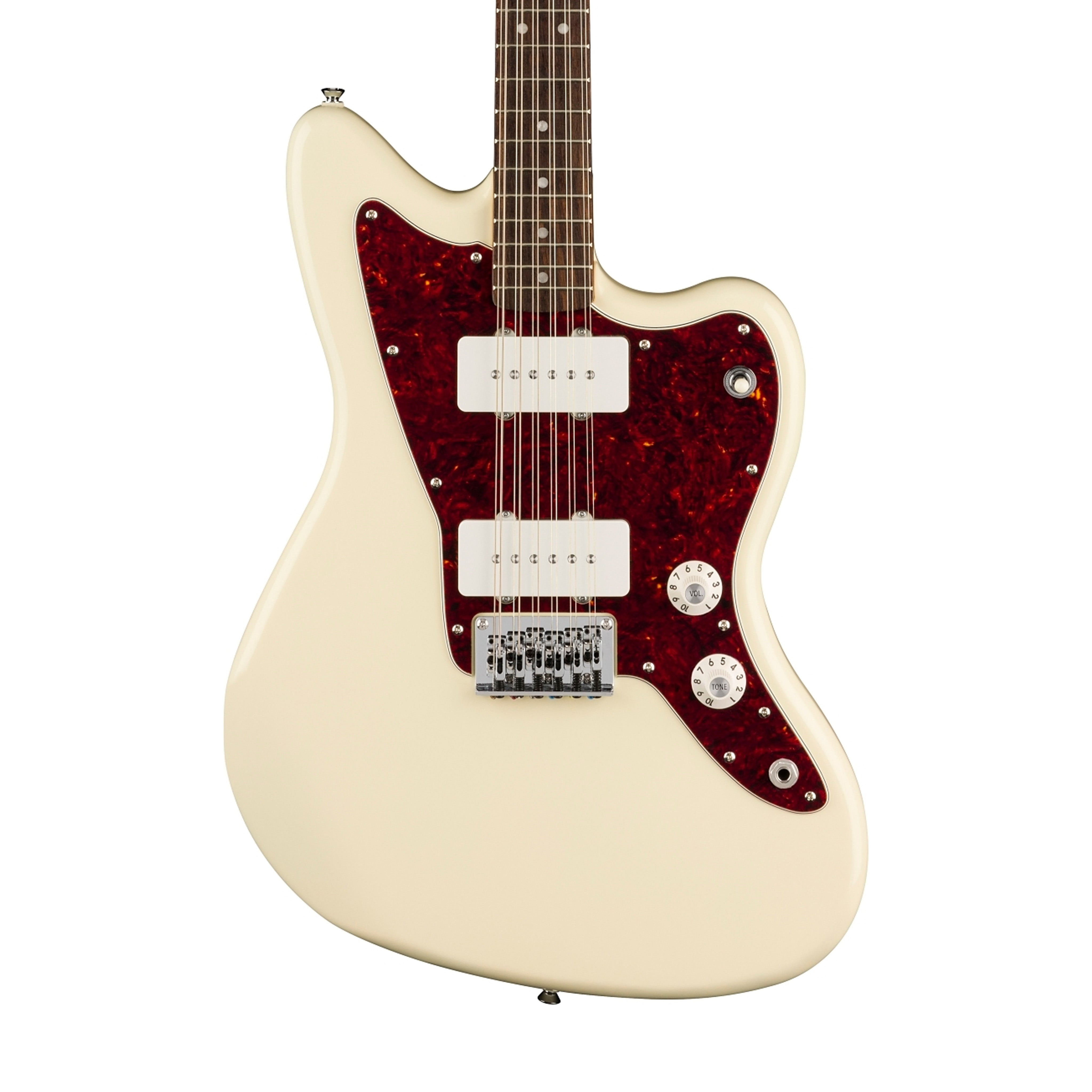Squier Paranormal Jazzmaster XII 12-String Electric Guitar, Olympic White | Zoso Music Sdn Bhd