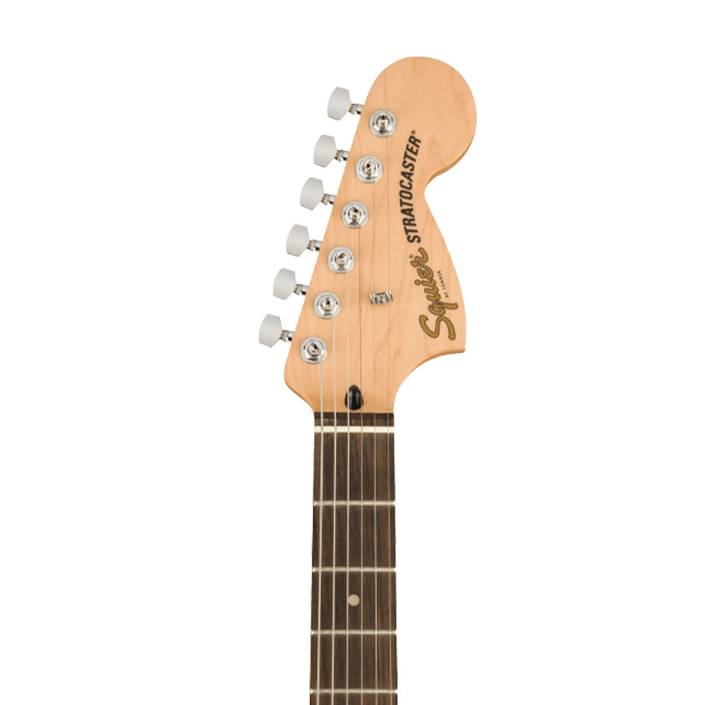 Squier FSR Affinity Series Stratocaster Electric Guitar, Laurel FB, Olympic White