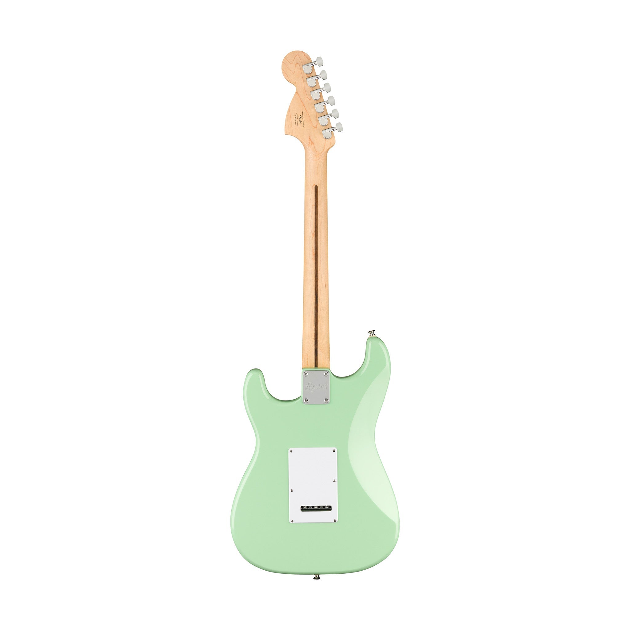 Squier FSR Affinity Series Stratocaster Electric Guitar w/White Pickguard, Laurel FB, Surf Green |  SQUIER BY FENDER |  ELECTRIC GUITAR |  Zoso Music
