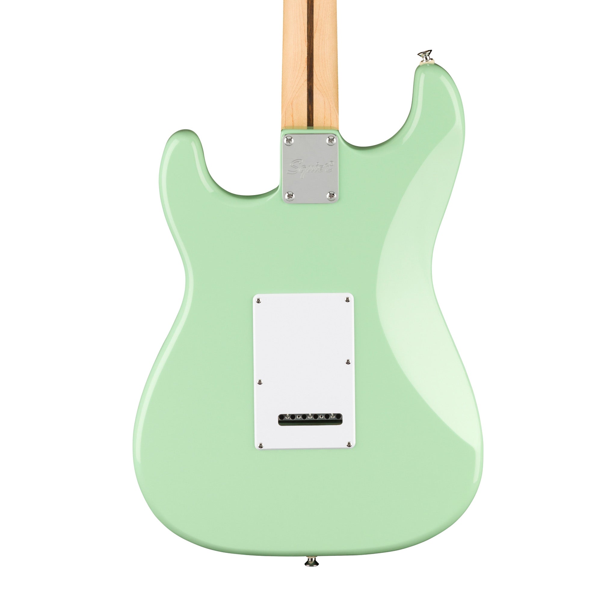 Squier FSR Affinity Series Stratocaster Electric Guitar w/White Pickguard, Laurel FB, Surf Green