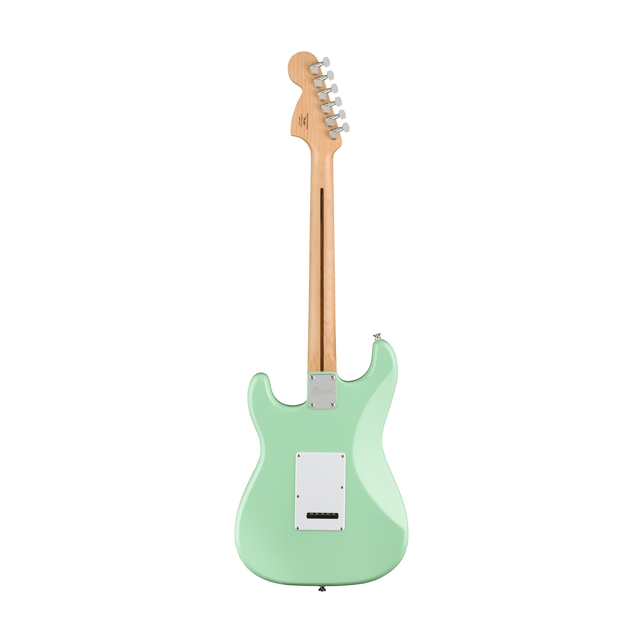 Squier FSR Affinity Series Stratocaster Guitar w/White Pearloid Pickguard, Laurel FB, Surf Green |  SQUIER BY FENDER |  ELECTRIC GUITAR |  Zoso Music