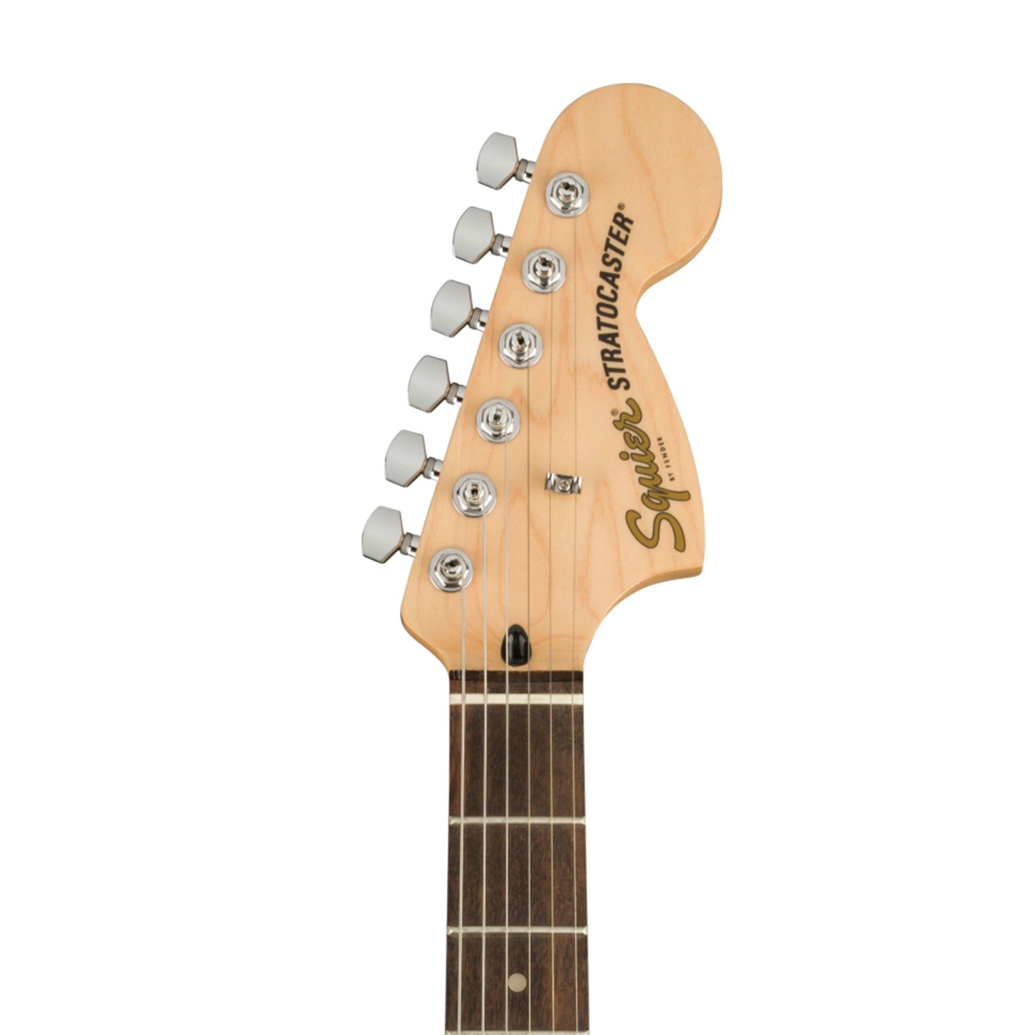 Squier FSR Affinity Series Stratocaster Guitar w/White Pearloid Pickguard, Laurel FB, Arctic White |  SQUIER BY FENDER |  ELECTRIC GUITAR |  Zoso Music
