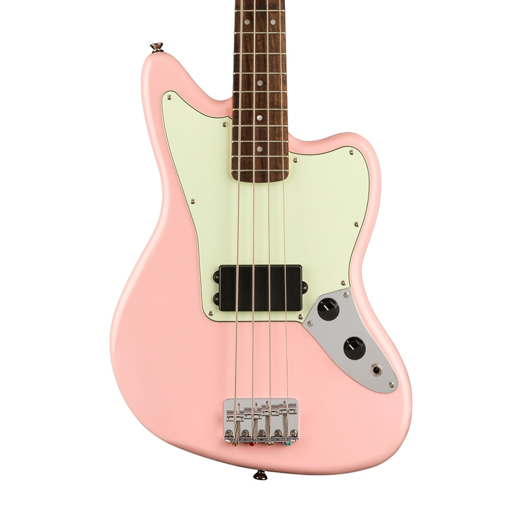 Squier FSR Affinity Series Jag Bass H Guitar, Laurel FB, Shell Pink |  SQUIER BY FENDER |  ELECTRIC GUITAR |  Zoso Music