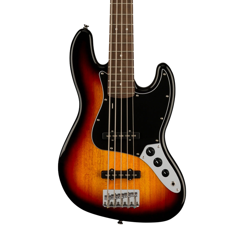 Squier Affinity Series Jazz Bass V Guitar, Laurel FB, 3-Color Sunburst