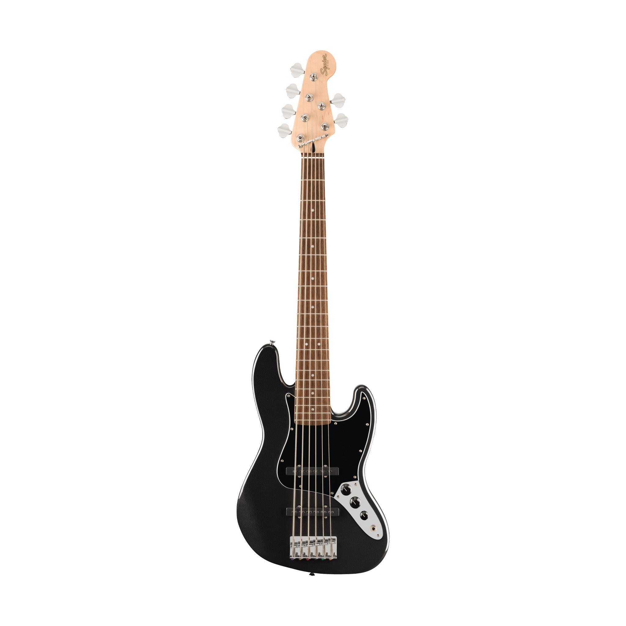 Squier Affinity Series Jazz Bass VI Guitar, Indian Laurel FB, Black Metallic |  SQUIER BY FENDER |  BASS GUITAR |  Zoso Music