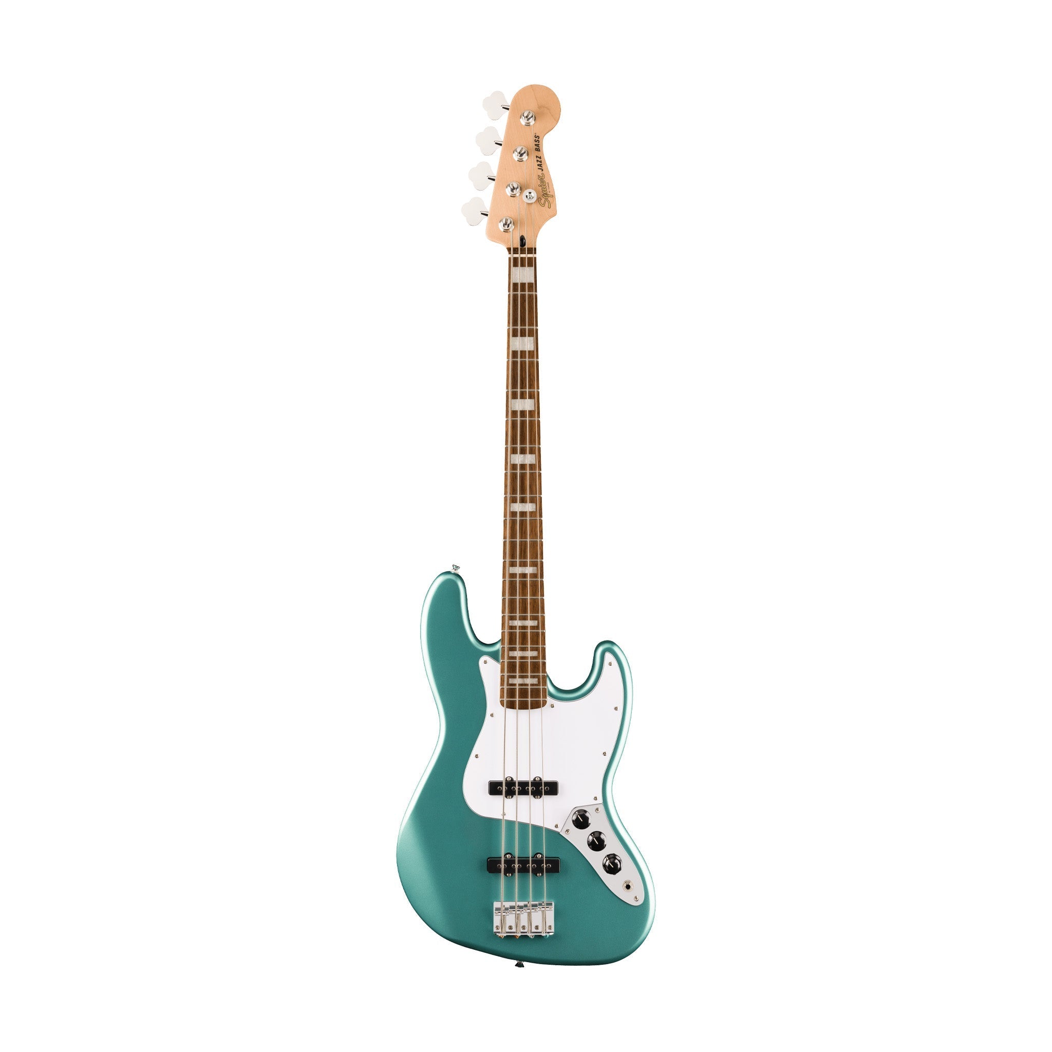 Squier Affinity Series Active Jazz Bass Guitar, Laurel FB, Mystic Sea Foam Green |  SQUIER BY FENDER |  BASS GUITAR |  Zoso Music