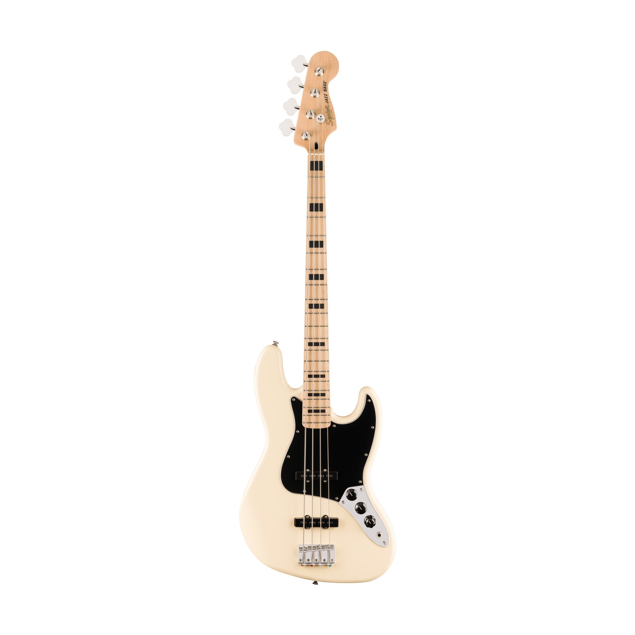 Squier Affinity Series Active Jazz Bass Guitar, Maple FB, Olympic White |  SQUIER BY FENDER |  BASS GUITAR |  Zoso Music