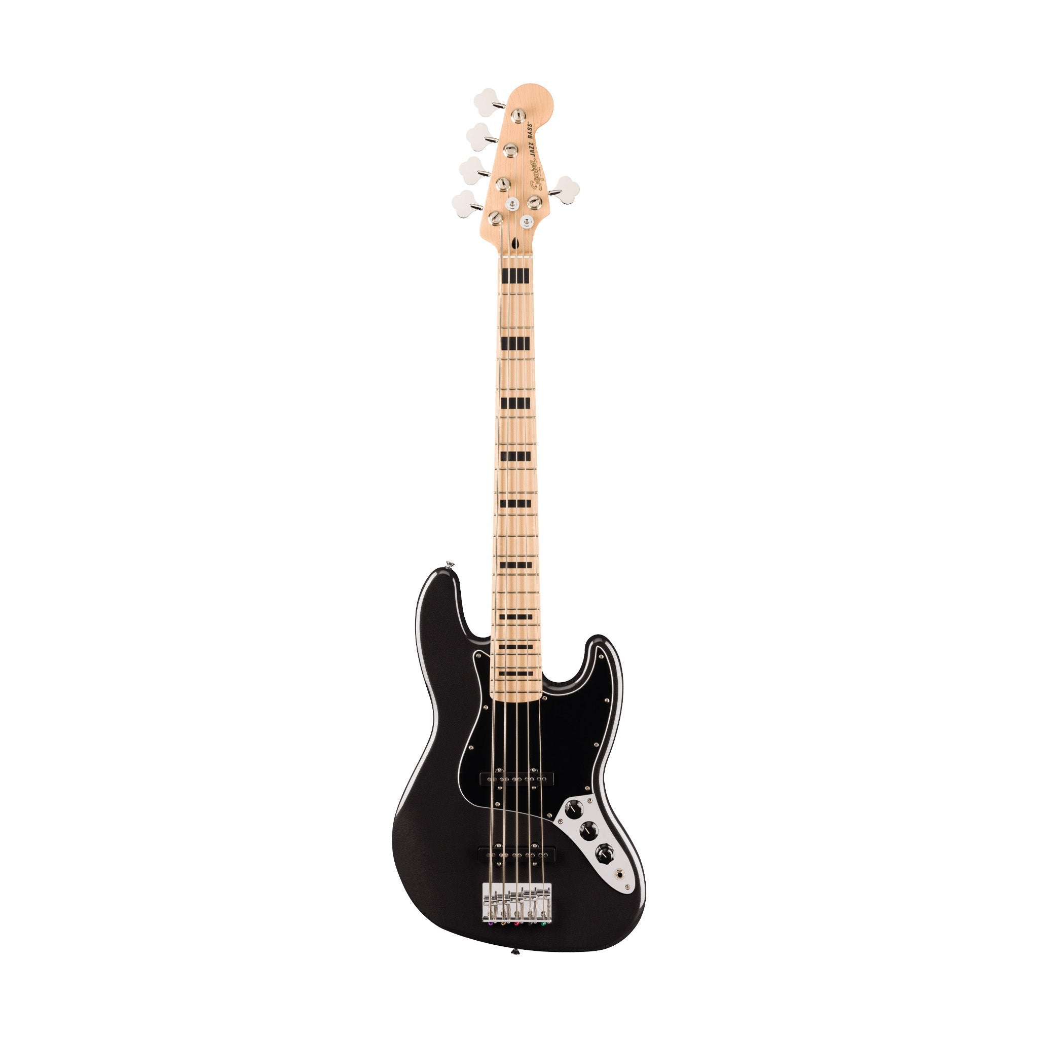 Squier Affinity Series Active Jazz Bass V Guitar, Maple FB, Black Metallic |  SQUIER BY FENDER |  BASS GUITAR |  Zoso Music