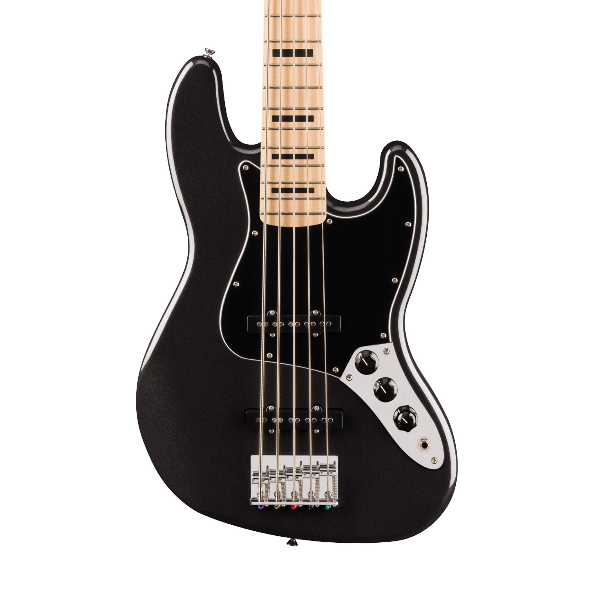 Squier Affinity Series Active Jazz Bass V Guitar, Maple FB, Black Metallic |  SQUIER BY FENDER |  BASS GUITAR |  Zoso Music