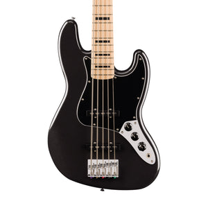 Squier Affinity Series Active Jazz Bass V Guitar, Maple FB, Black Metallic |  SQUIER BY FENDER |  BASS GUITAR |  Zoso Music