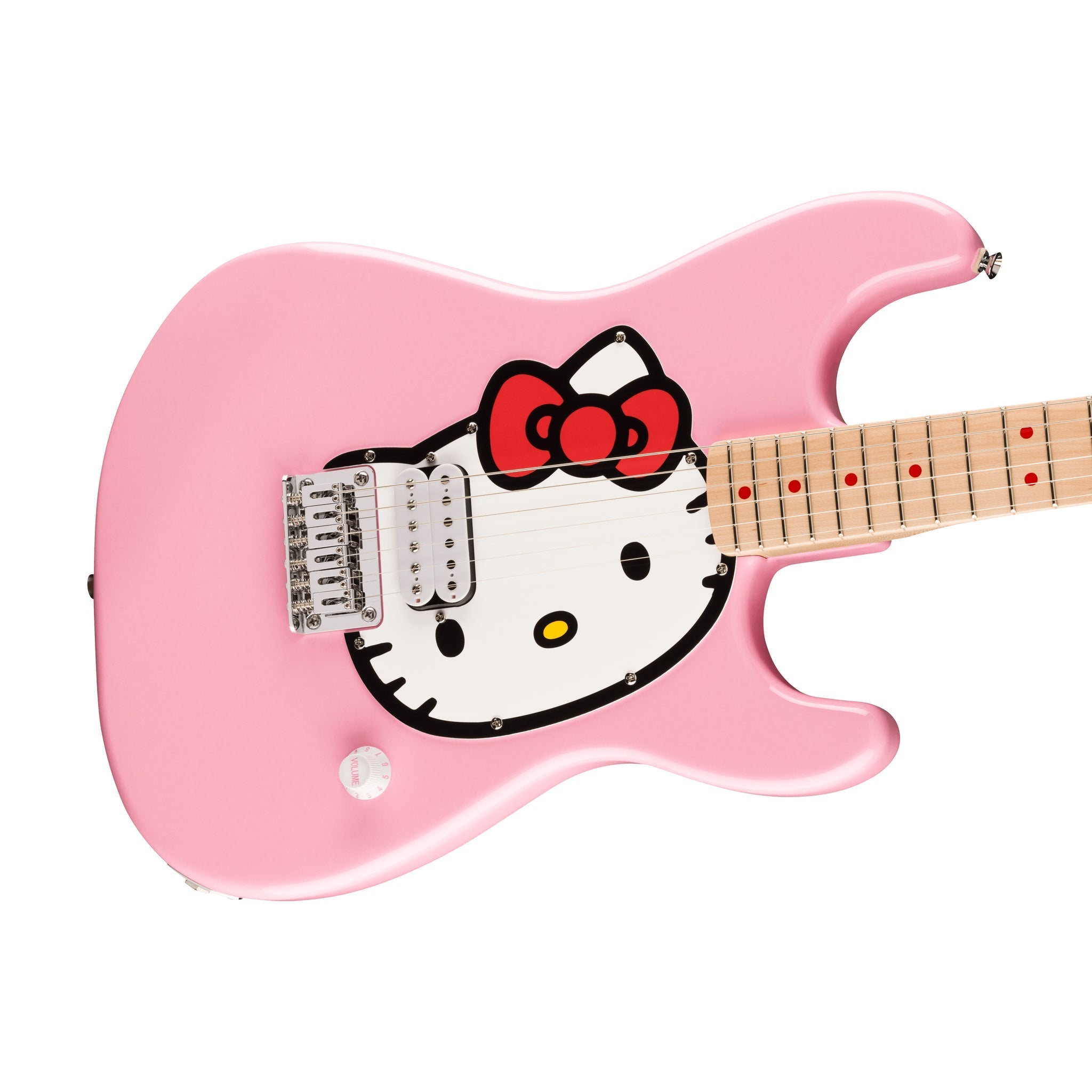 Squier by Fender Limited Edition Hello Kitty Stratocaster Electric Guitar, Maple FB, Pink |  SQUIER BY FENDER |  ELECTRIC GUITAR |  Zoso Music