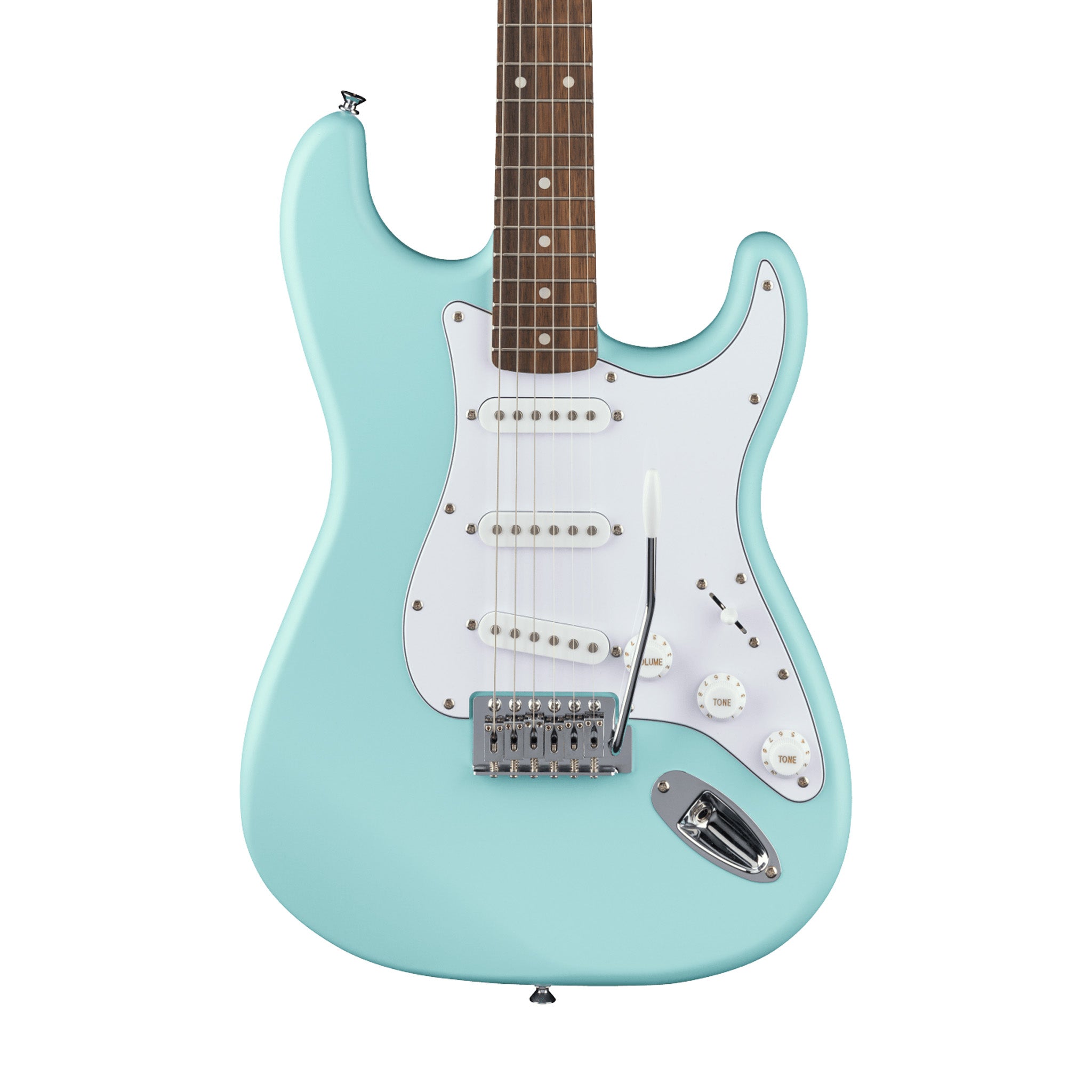 Squier Debut Series Stratocaster Electric Guitar, Laurel FB, Daphne Blue | Zoso Music Sdn Bhd