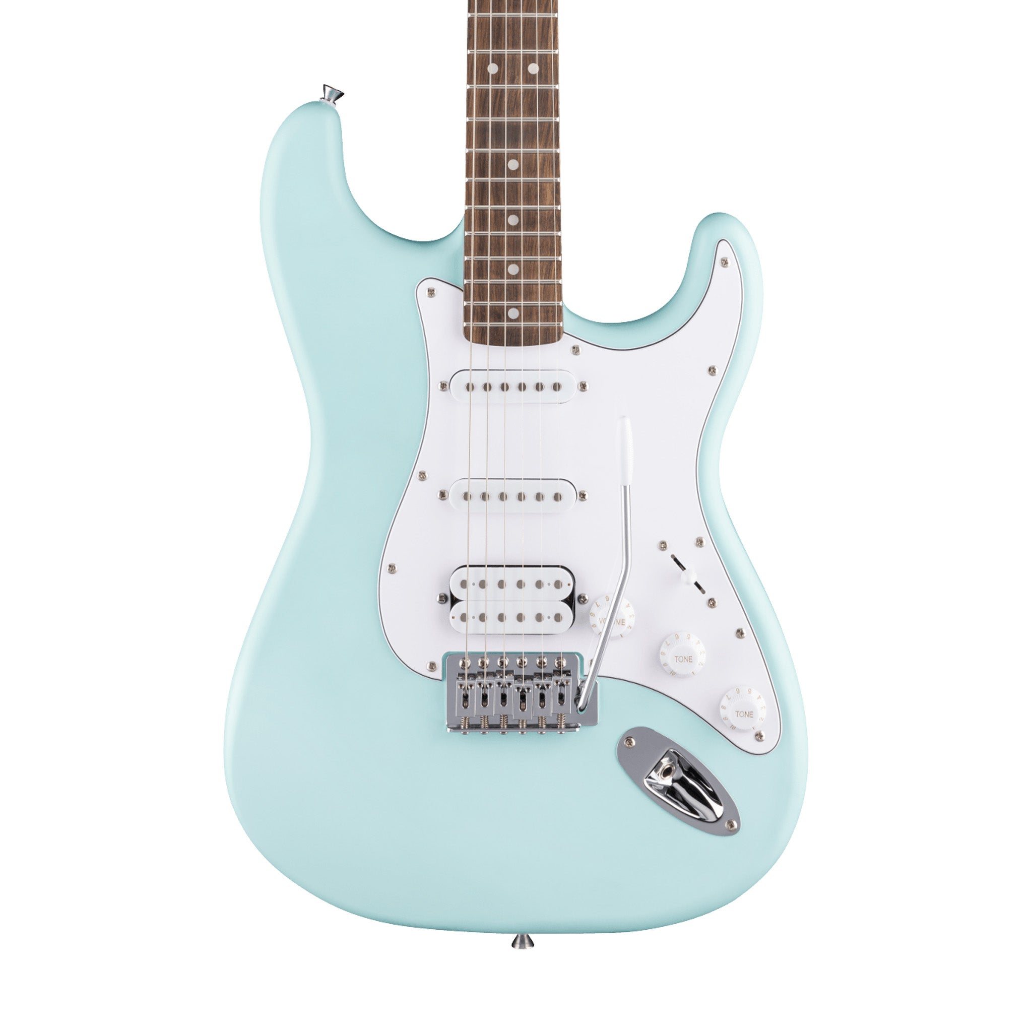 Squier Debut Series Stratocaster HSS Electric Guitar, Laurel FB, Daphne Blue | Zoso Music Sdn Bhd