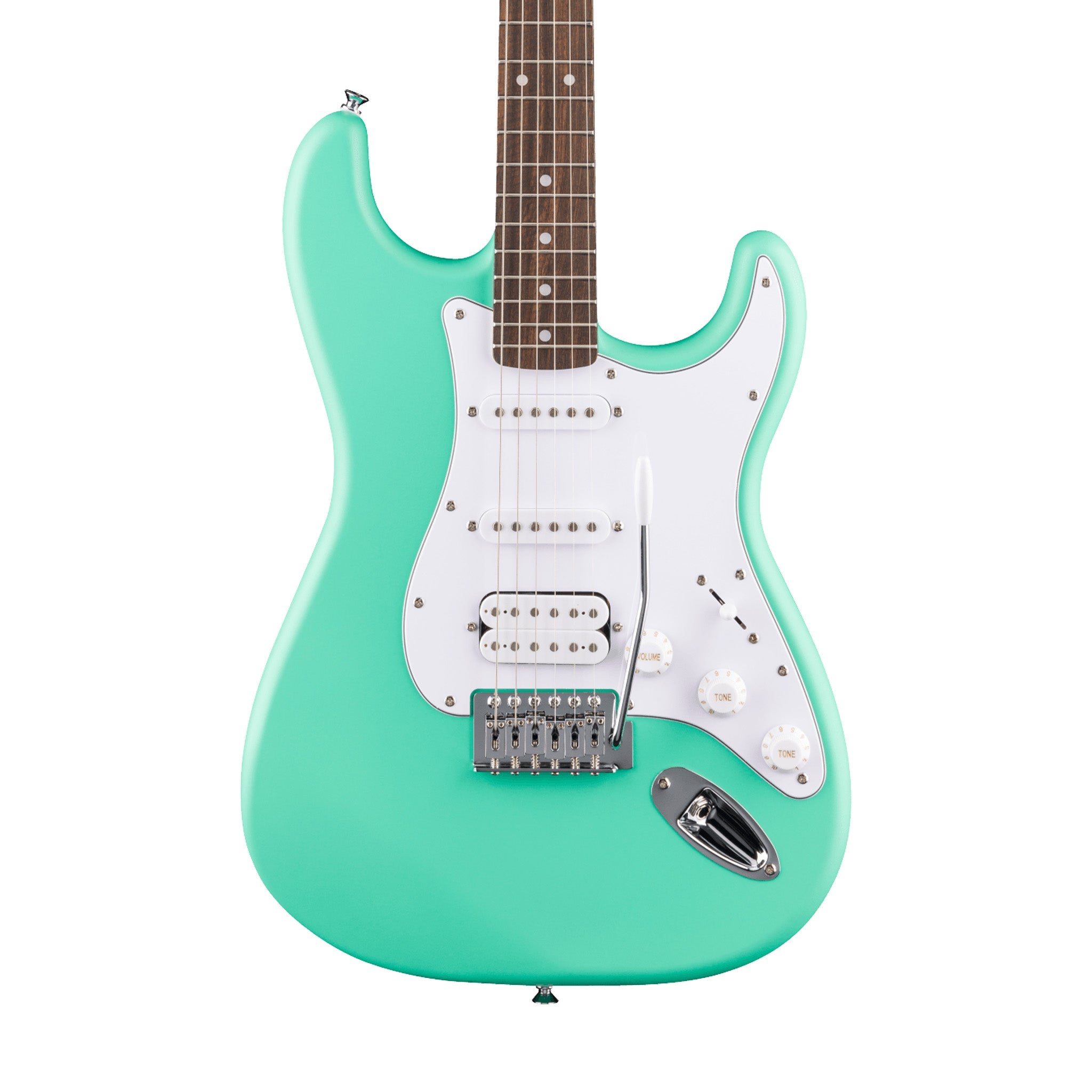 Squier Debut Series Stratocaster HSS Electric Guitar, Laurel FB, Sea Foam Green | Zoso Music Sdn Bhd