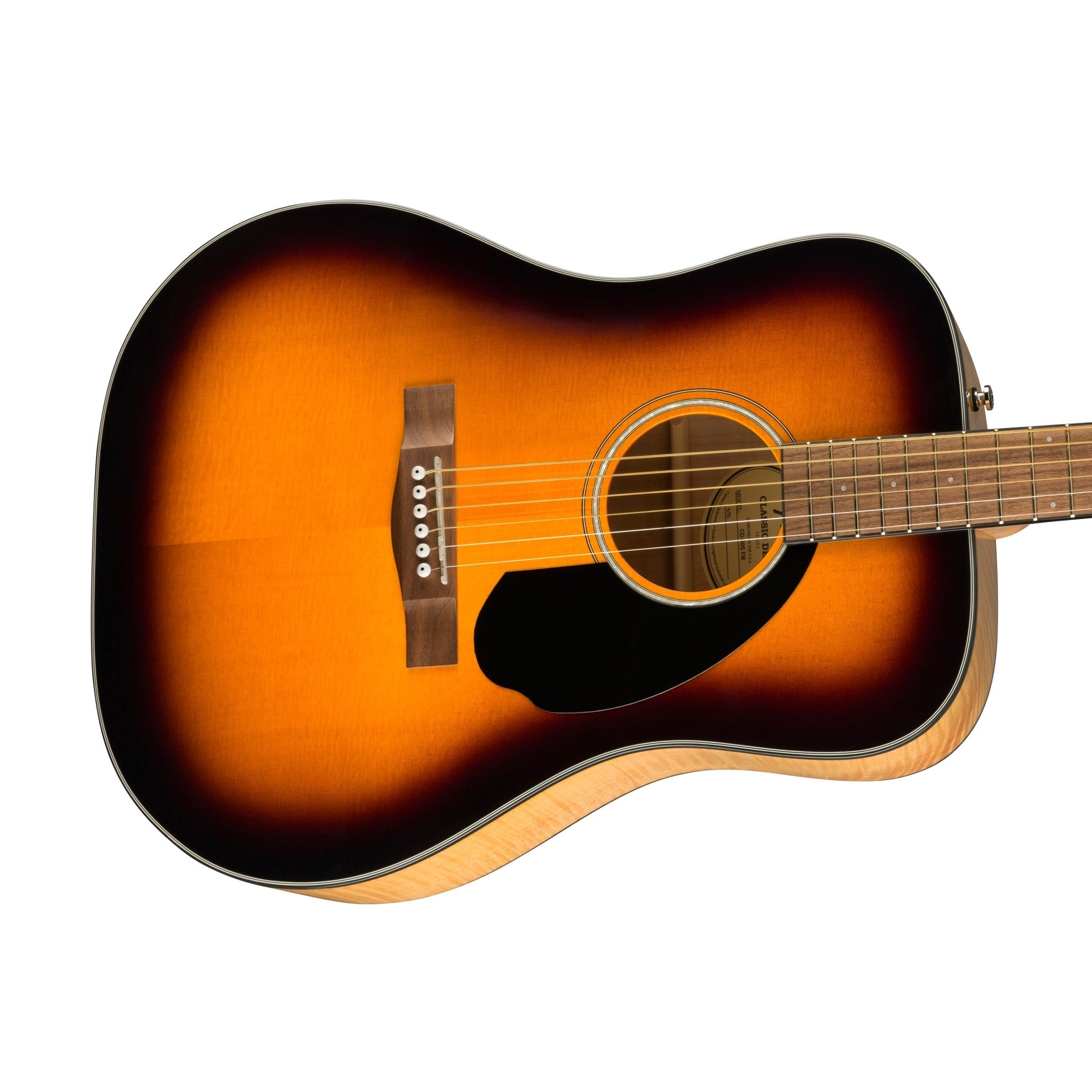 Fender FSR CD-60S Exotic Flame Maple Dreadnought Acoustic Guitar, Sunburst |  FENDER |  ACOUSTIC GUITAR |  Zoso Music
