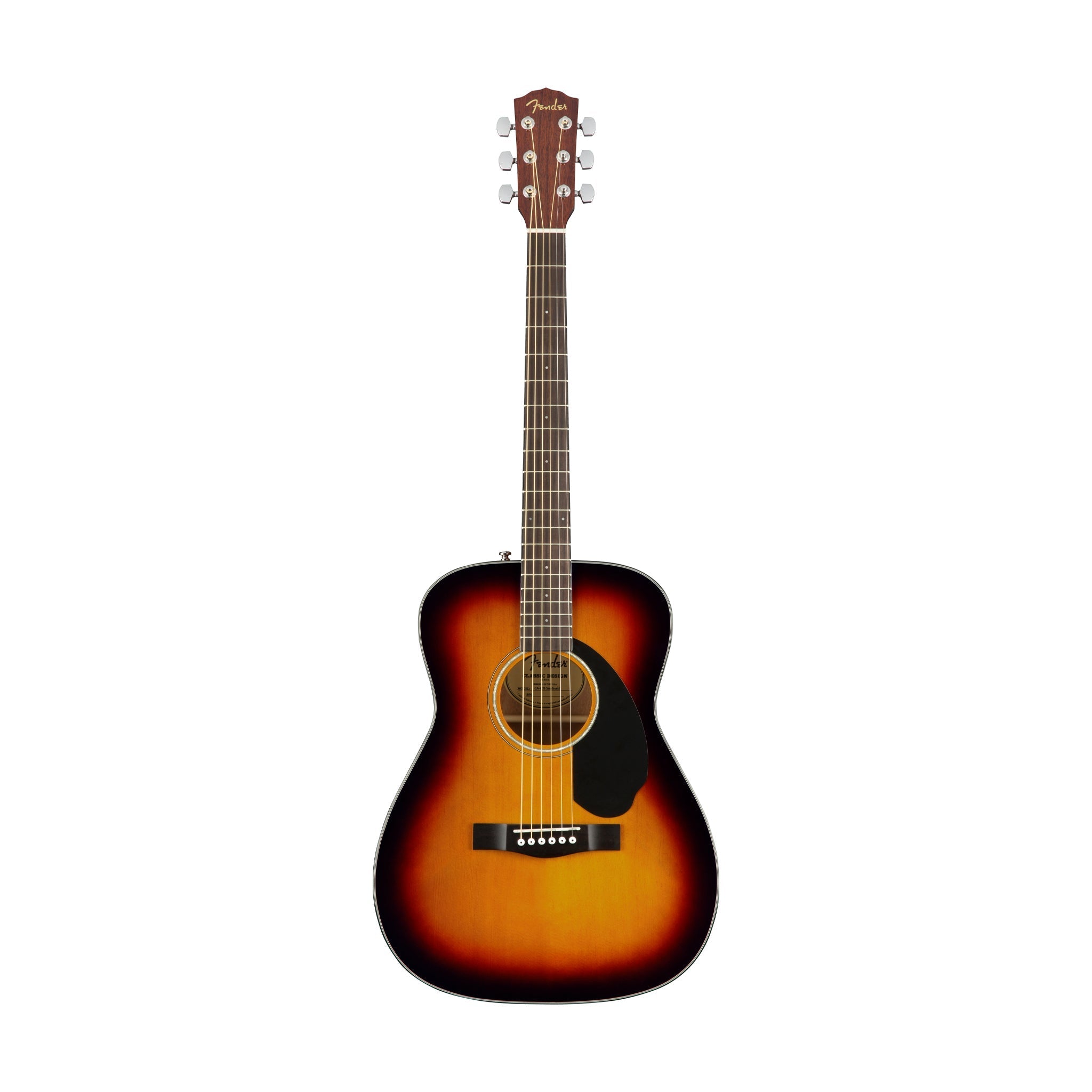Fender CC-60S Concert Acoustic Guitar, Walnut FB, 3-Color Sunburst |  FENDER |  ACOUSTIC GUITAR |  Zoso Music