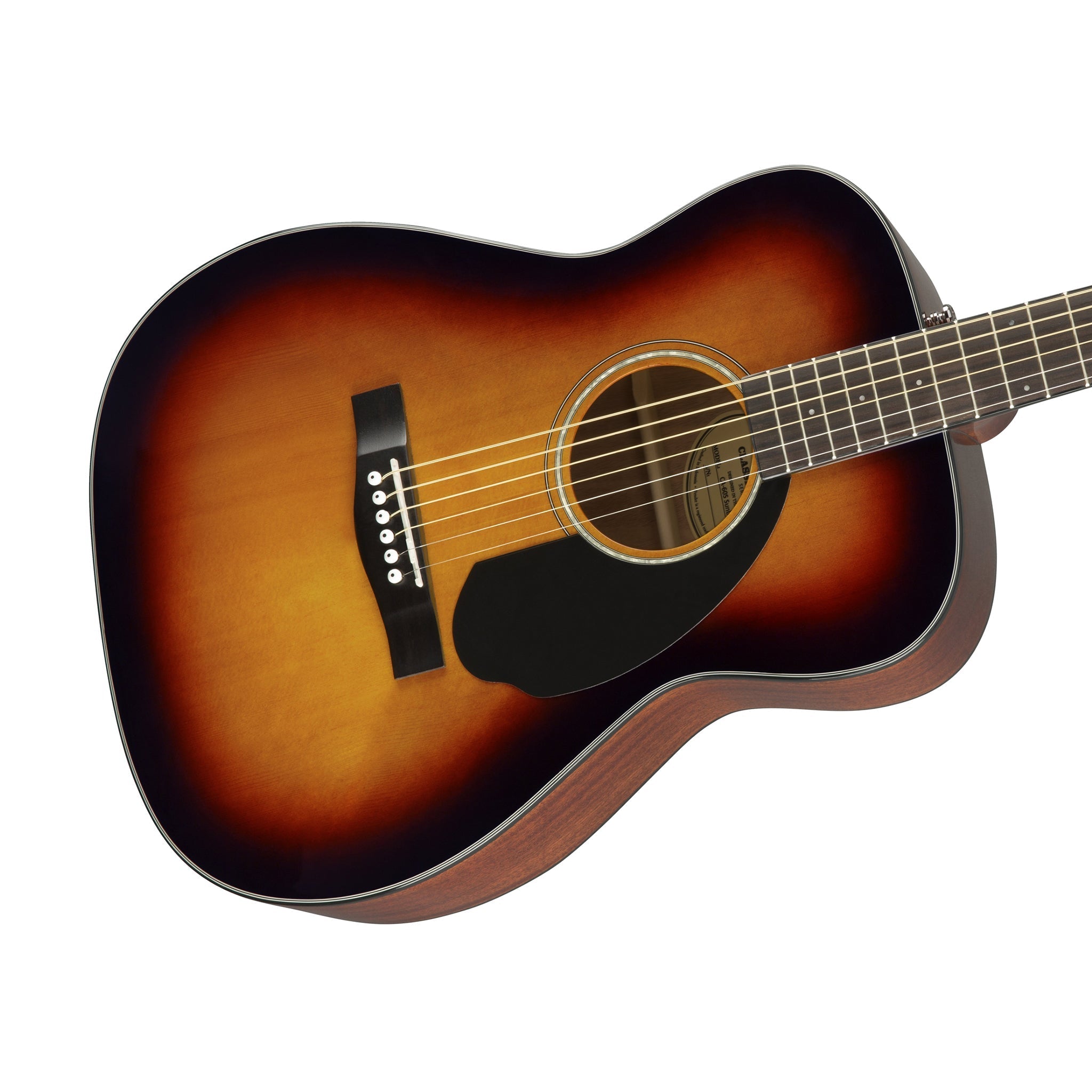 Fender CC-60S Concert Acoustic Guitar, Walnut FB, 3-Color Sunburst |  FENDER |  ACOUSTIC GUITAR |  Zoso Music