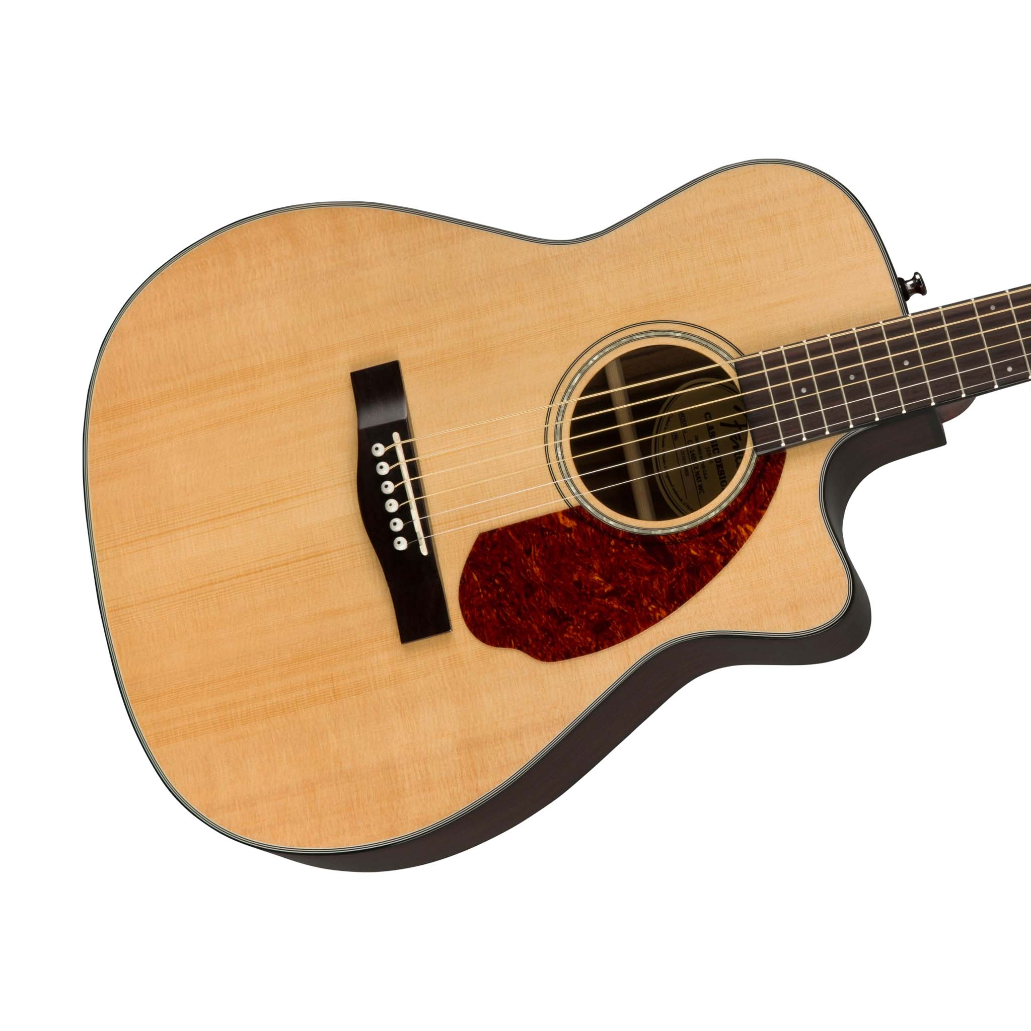 Fender CC-140SCE Concert Electro Acoustic Guitar w/Case, Natural |  FENDER |  ACOUSTIC GUITAR |  Zoso Music
