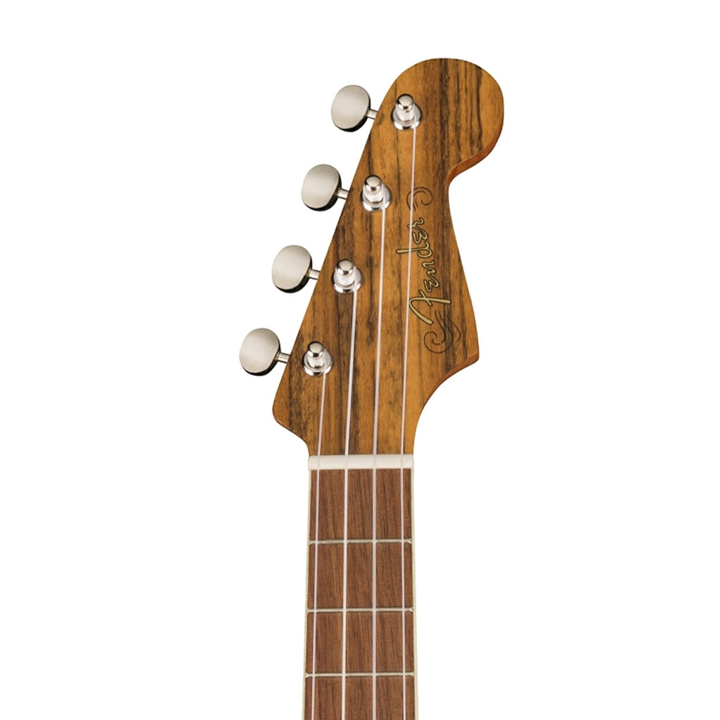Fender Rincon Tenor Acoustic-Electric Ukulele w/Bag, Walnut FB, Aged Cognac Burst