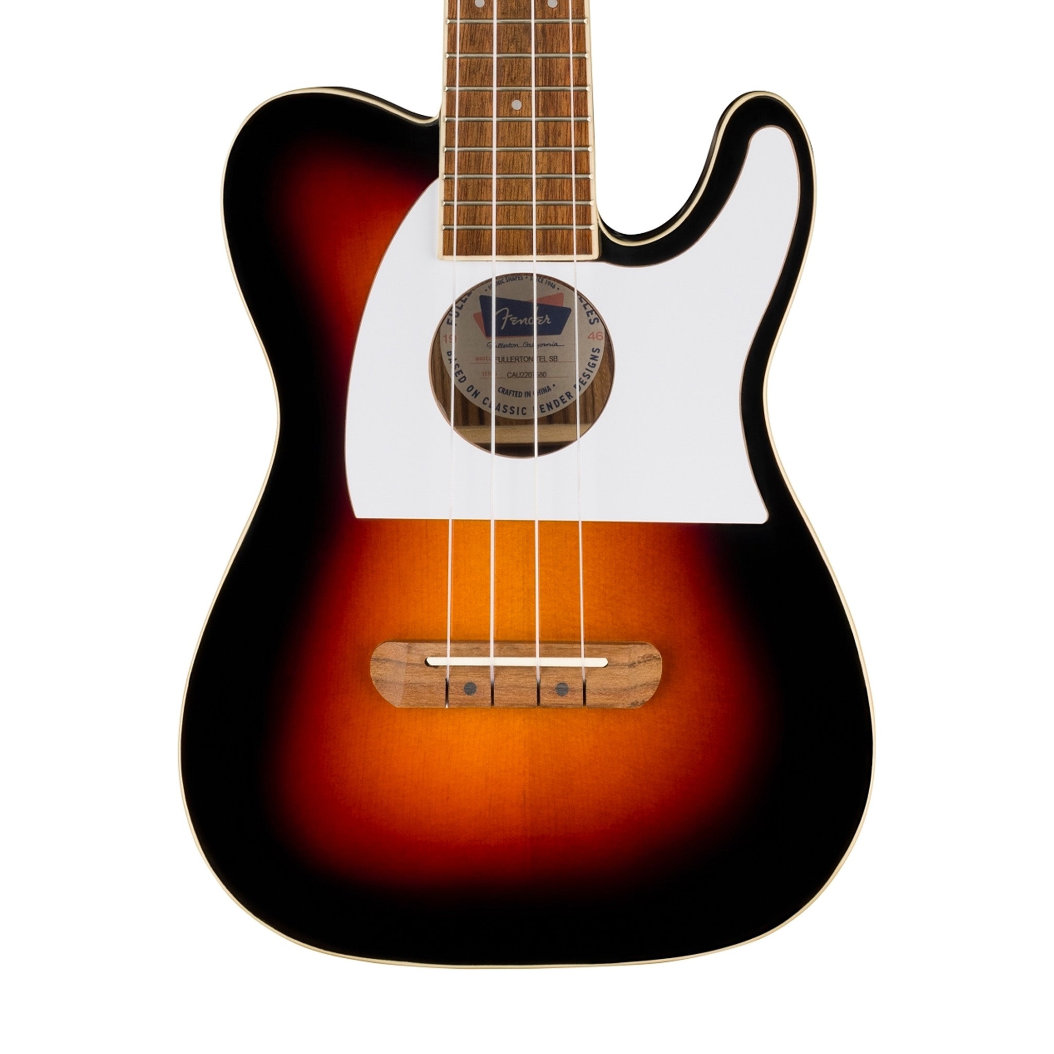 Fender Fullerton Telecaster Ukulele, 2-Tone Sunburst | Zoso Music Sdn Bhd