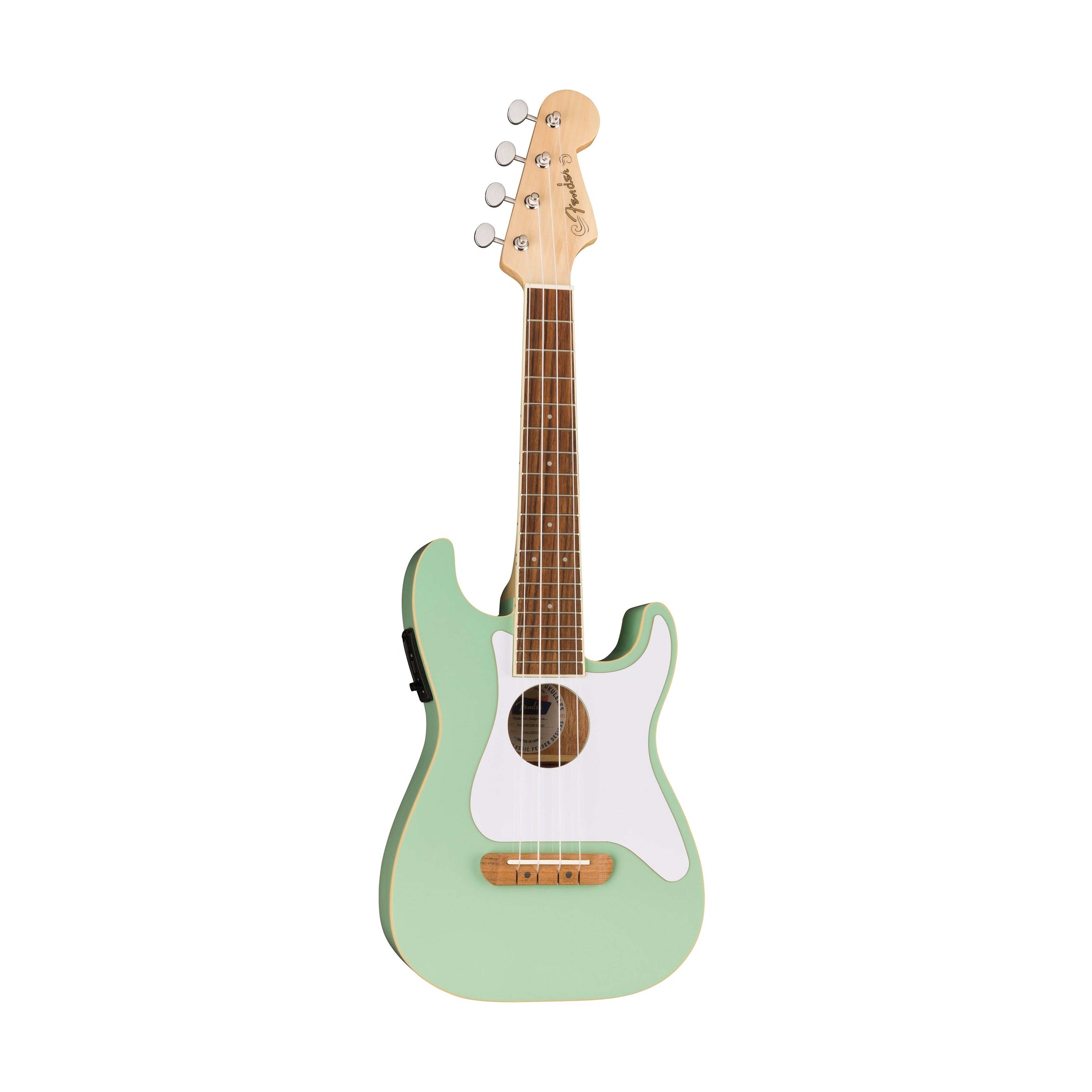Fender Fullerton Stratocaster Ukulele, Surf Green |  FENDER |  UKULELE |  Zoso Music