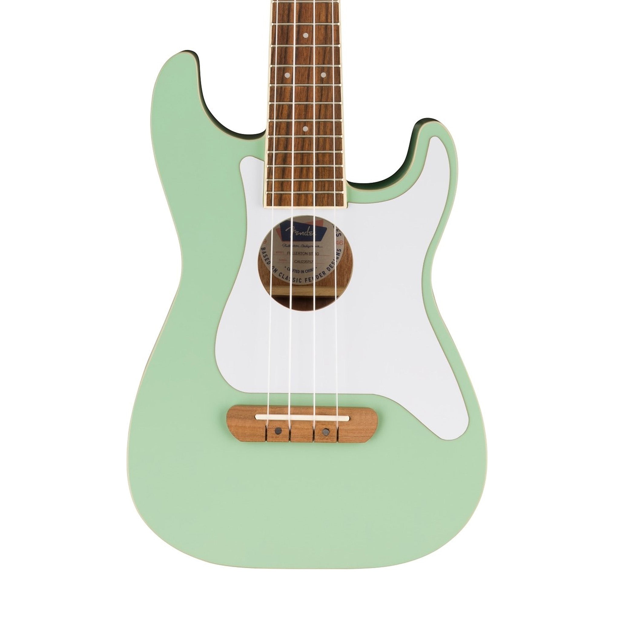 Fender Fullerton Stratocaster Ukulele, Surf Green | Zoso Music Sdn Bhd