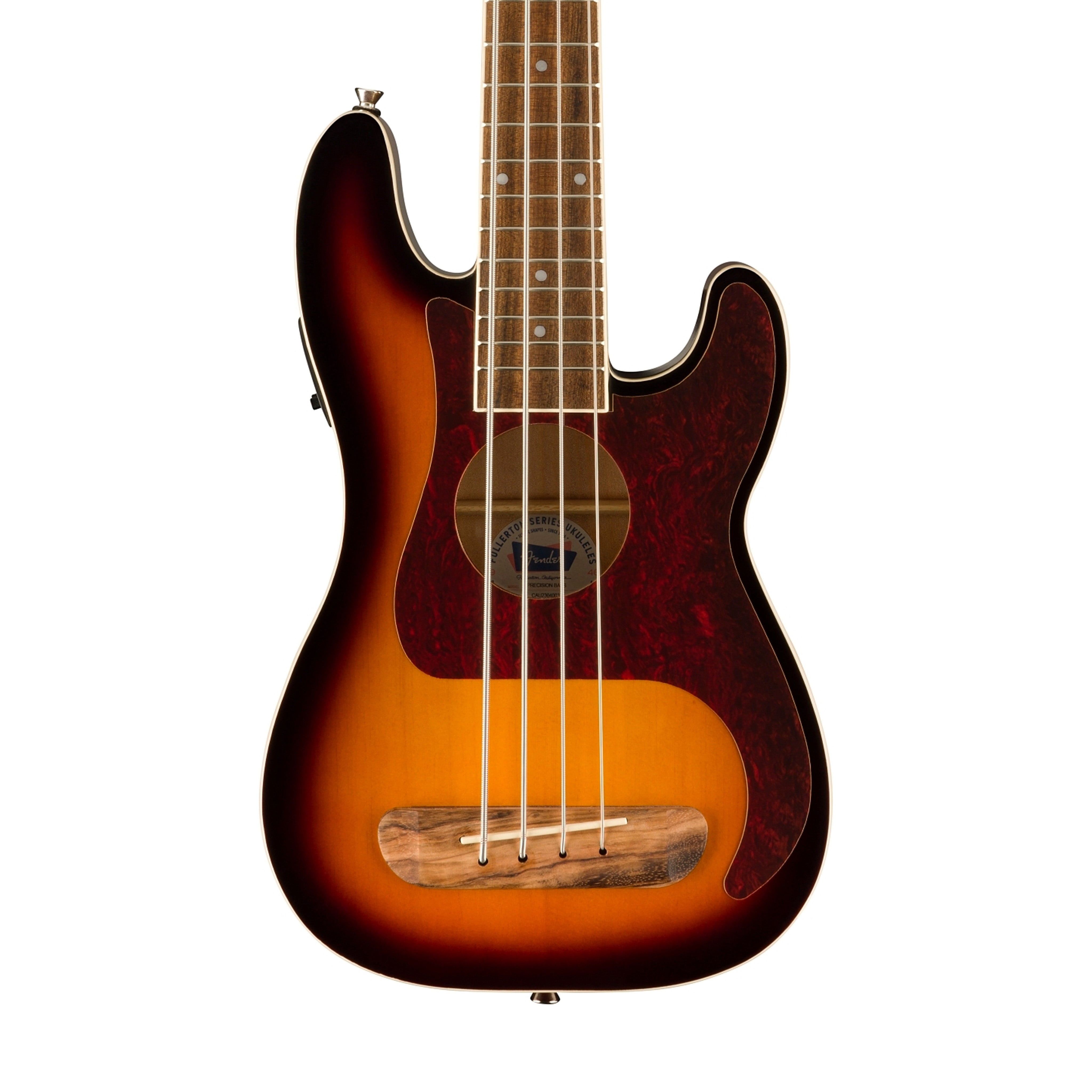 Fender Fullerton Precision Bass Ukulele, 3-Tone Sunburst  | Zoso Music Sdn Bhd