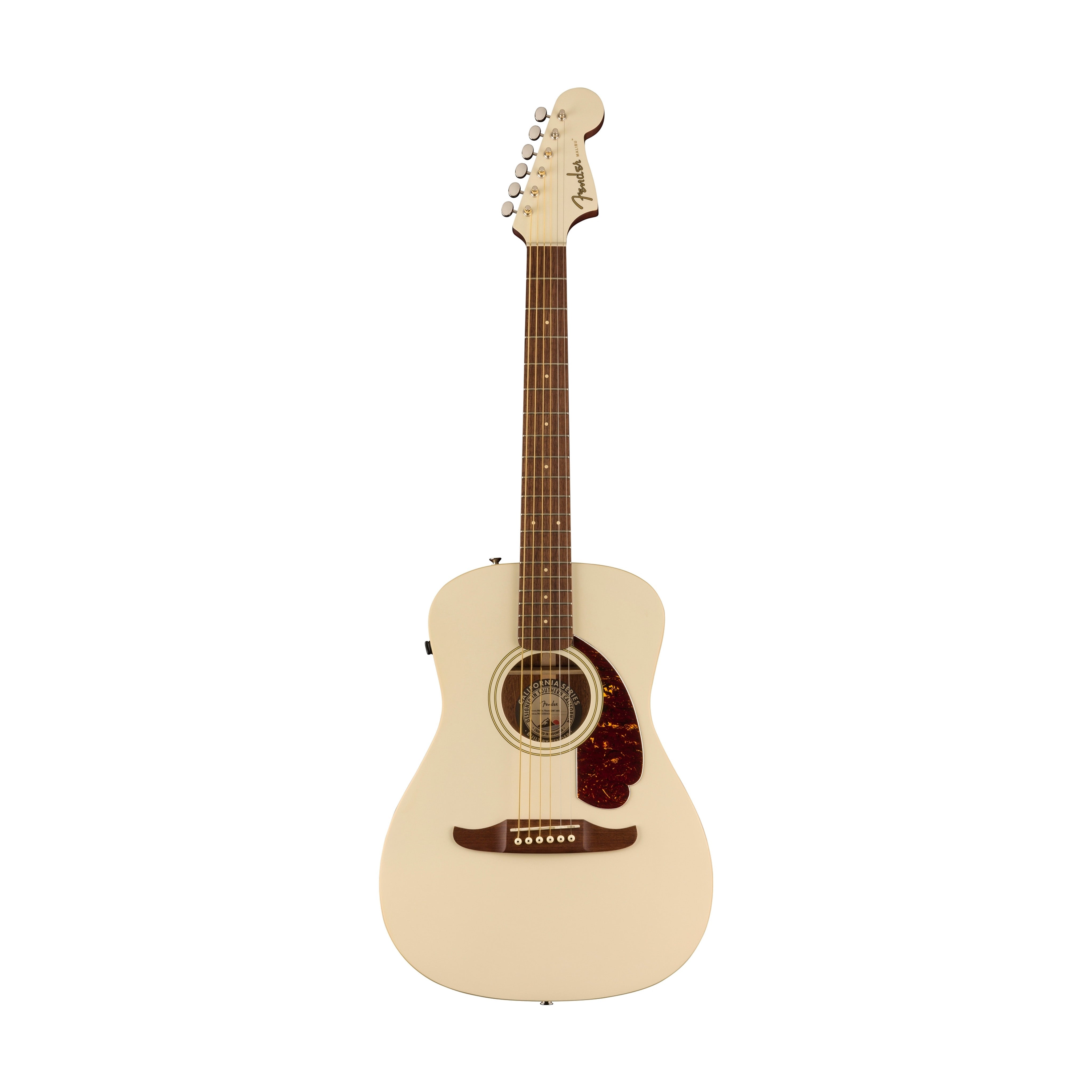 Fender California Malibu Player Small-Bodied Acoustic Guitar, Walnut FB, Olympic White |  FENDER |  ACOUSTIC GUITAR |  Zoso Music