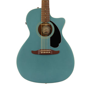 Fender California Newporter Player Medium-Sized Acoustic Guitar, Walnut FB, Tidepool | Zoso Music Sdn Bhd