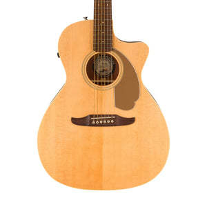 Fender California Newporter Player Medium-Sized Acoustic Guitar, Walnut FB, Natural | Zoso Music Sdn Bhd