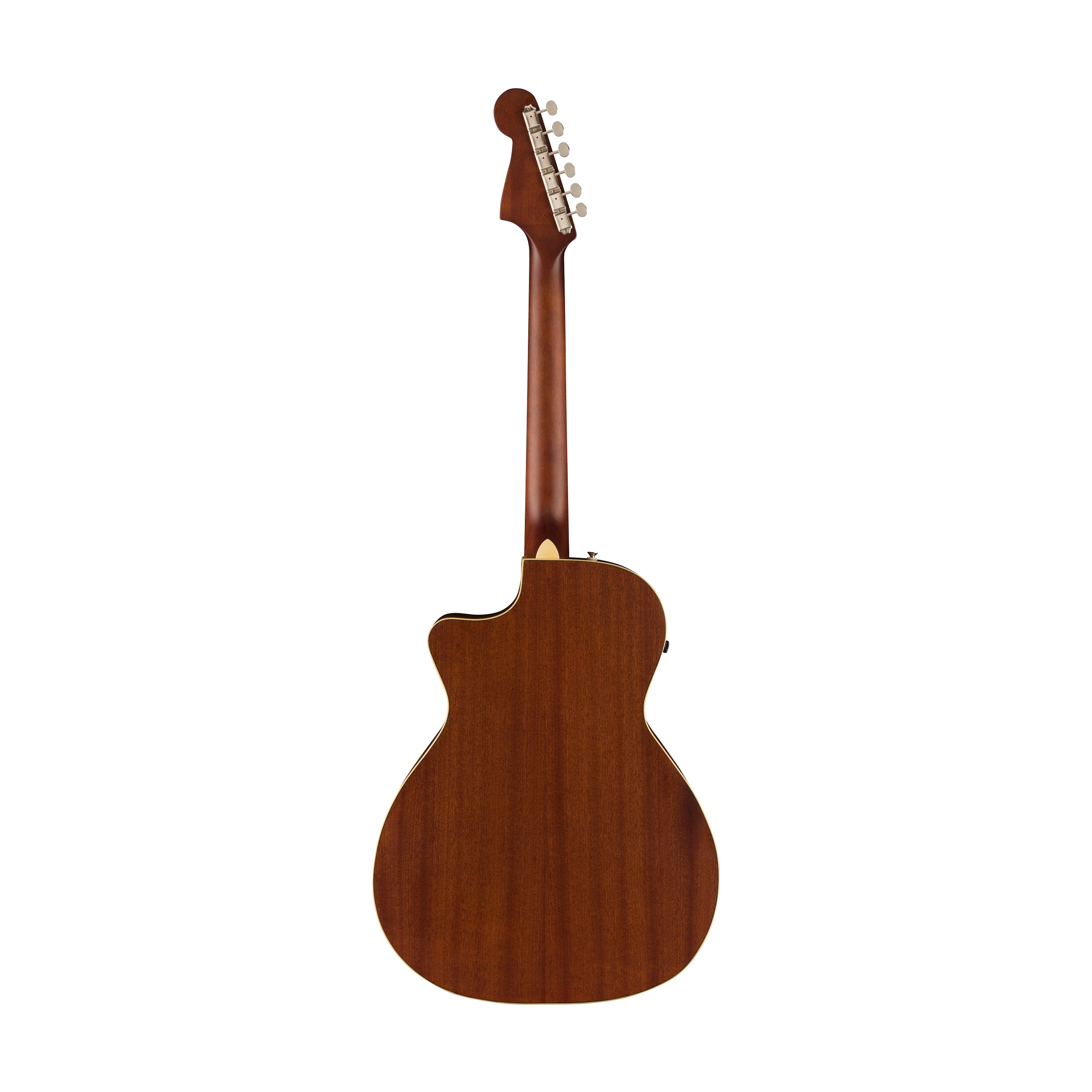 Fender California Newporter Player Medium-Sized Acoustic Guitar, Walnut FB, Surf Green
