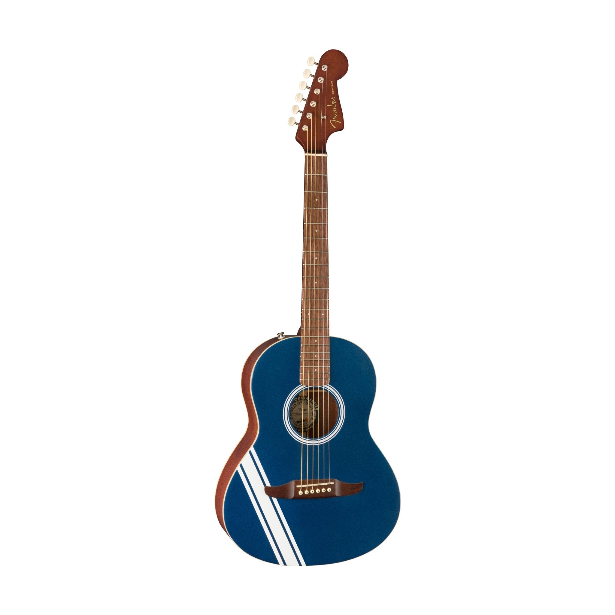 Fender FSR Sonoran Mini Acoustic Guitar w/Competition Stripes, Lake Placid Blue |  FENDER |  ACOUSTIC GUITAR |  Zoso Music
