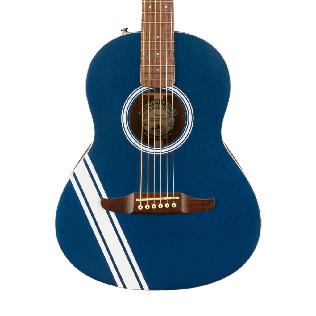 Fender FSR Sonoran Mini Acoustic Guitar w/Competition Stripes, Lake Placid Blue | Zoso Music Sdn Bhd