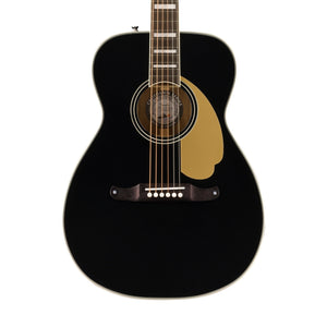 Fender Malibu Vintage Acoustic Guitar w/Case, Black | Zoso Music Sdn Bhd