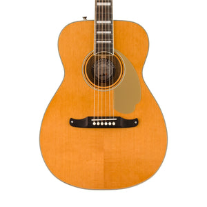 Fender Malibu Vintage Acoustic Guitar w/Case, Aged Natural | Zoso Music Sdn Bhd