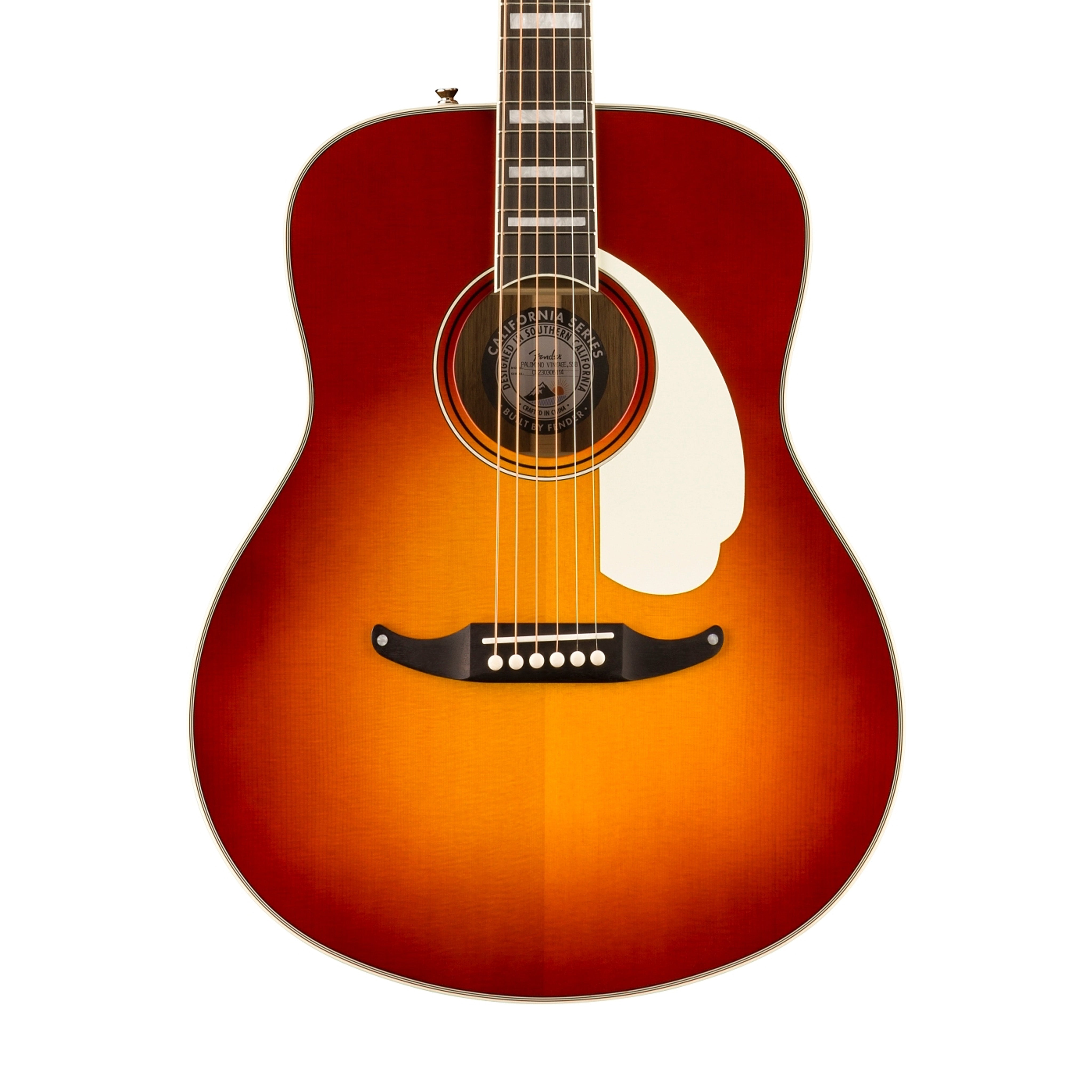 Fender Palomino Vintage Acoustic Guitar w/Case, Sienna Sunburst | Zoso Music Sdn Bhd