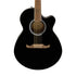 Fender FA-135CE Concert Acoustic Guitar, Walnut FB, Black | Zoso Music Sdn Bhd