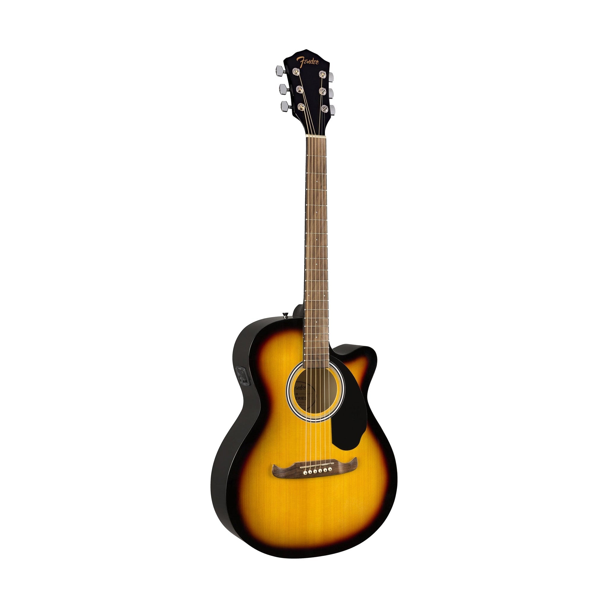 Fender FA-135CE Concert Acoustic Guitar, Walnut FB, Sunburst |  FENDER |  ACOUSTIC GUITAR |  Zoso Music