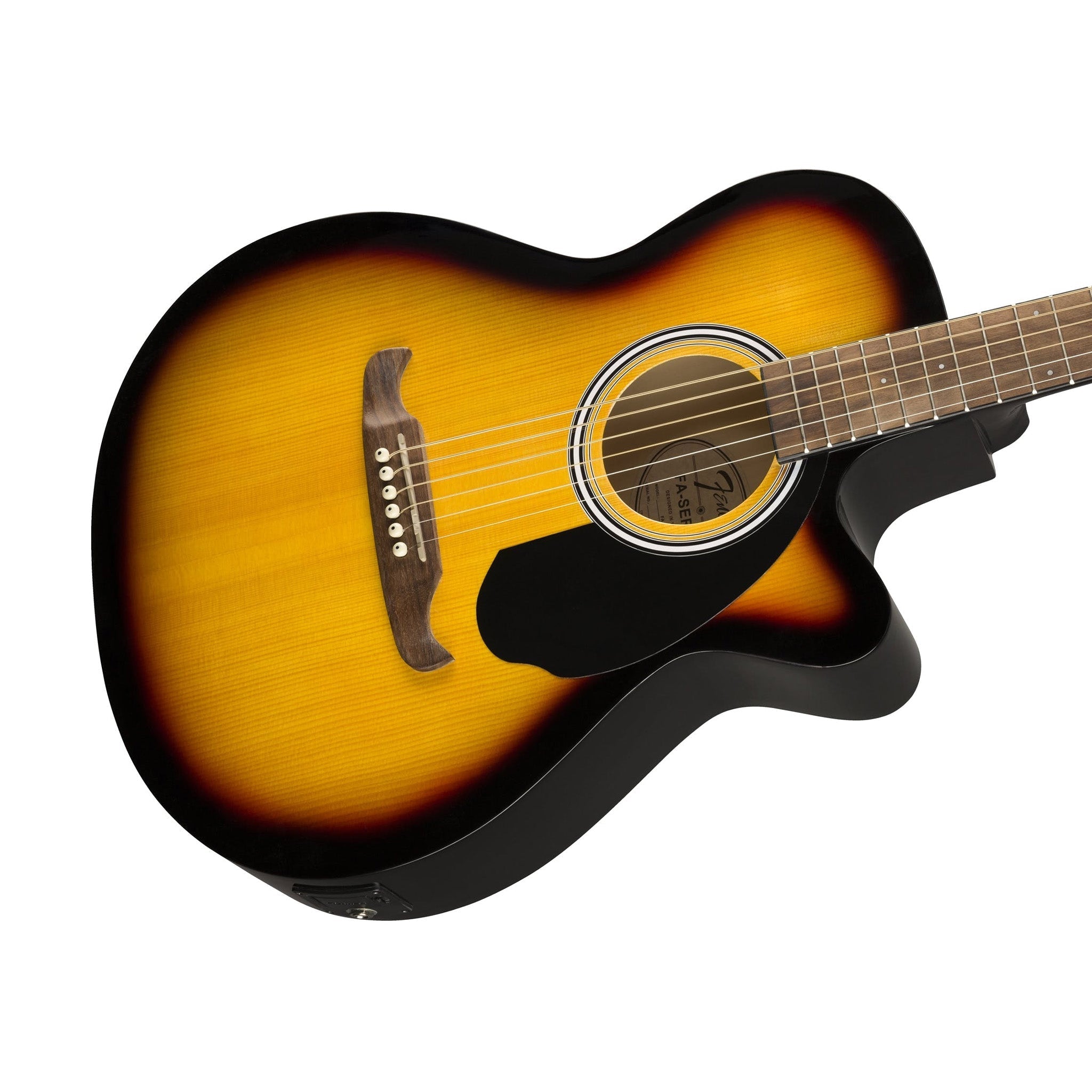 Fender FA-135CE Concert Acoustic Guitar, Walnut FB, Sunburst |  FENDER |  ACOUSTIC GUITAR |  Zoso Music