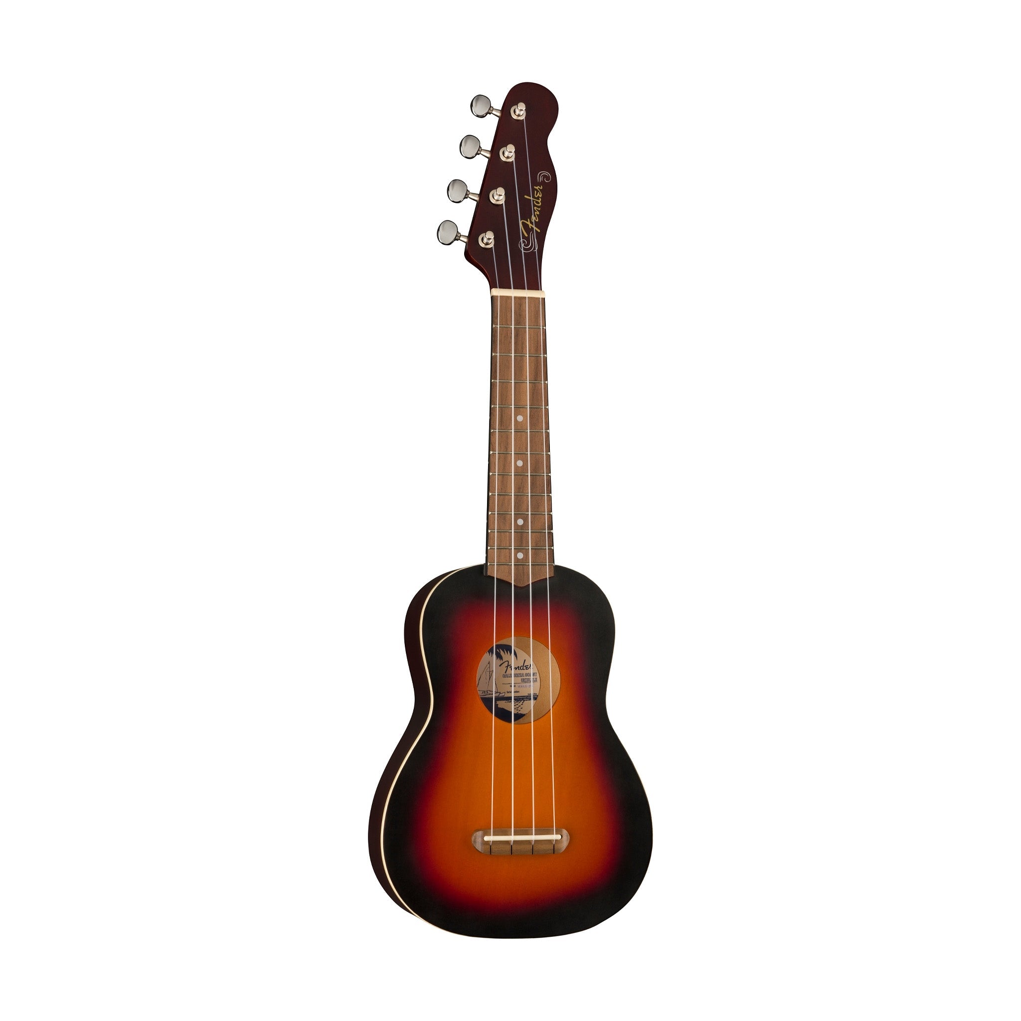 Fender Venice Soprano Ukulele, Walnut FB, 2-Color Sunburst