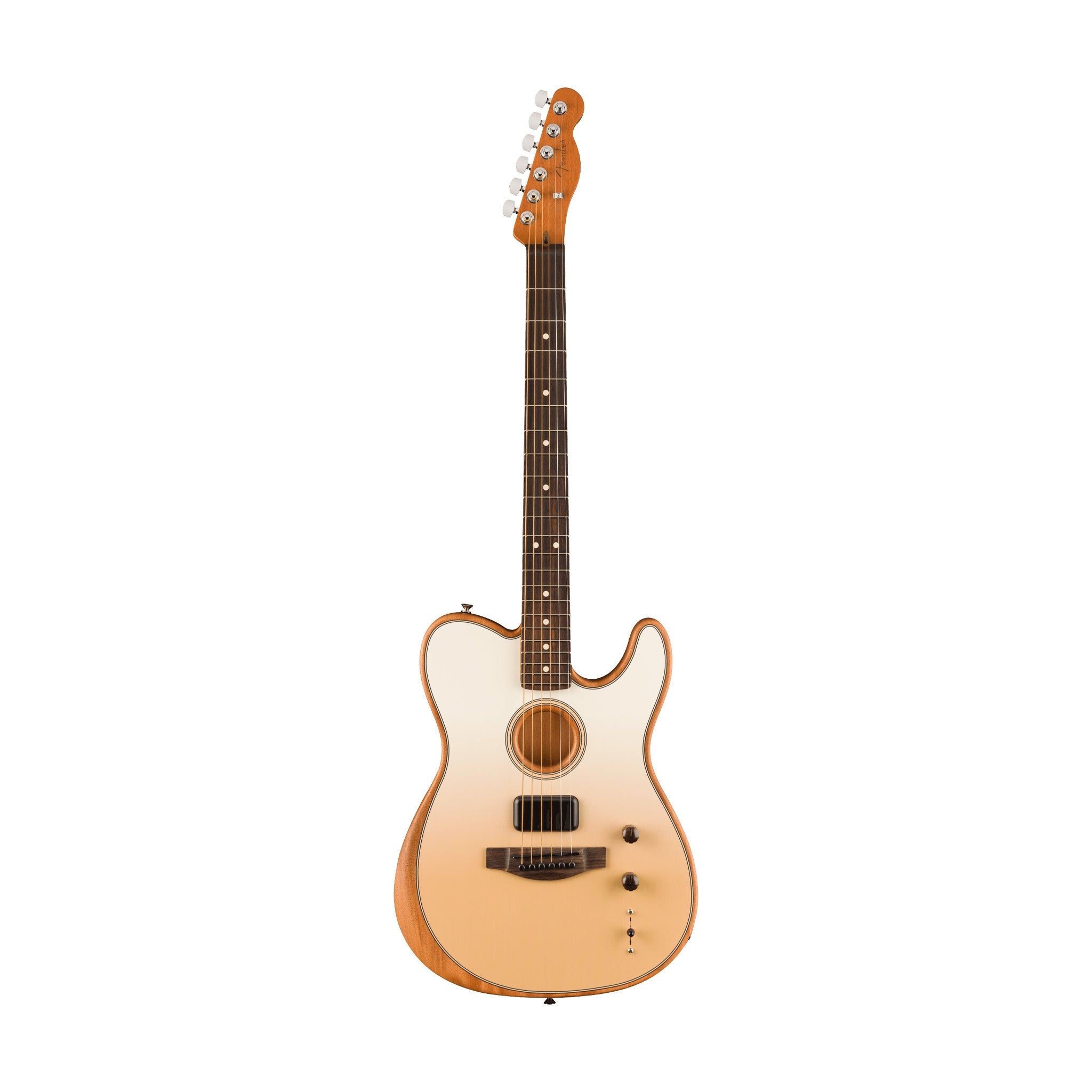 Fender FINNEAS Signature Acoustasonic Player Telecaster w/Bag, RW FB, Cappuccino Fade
