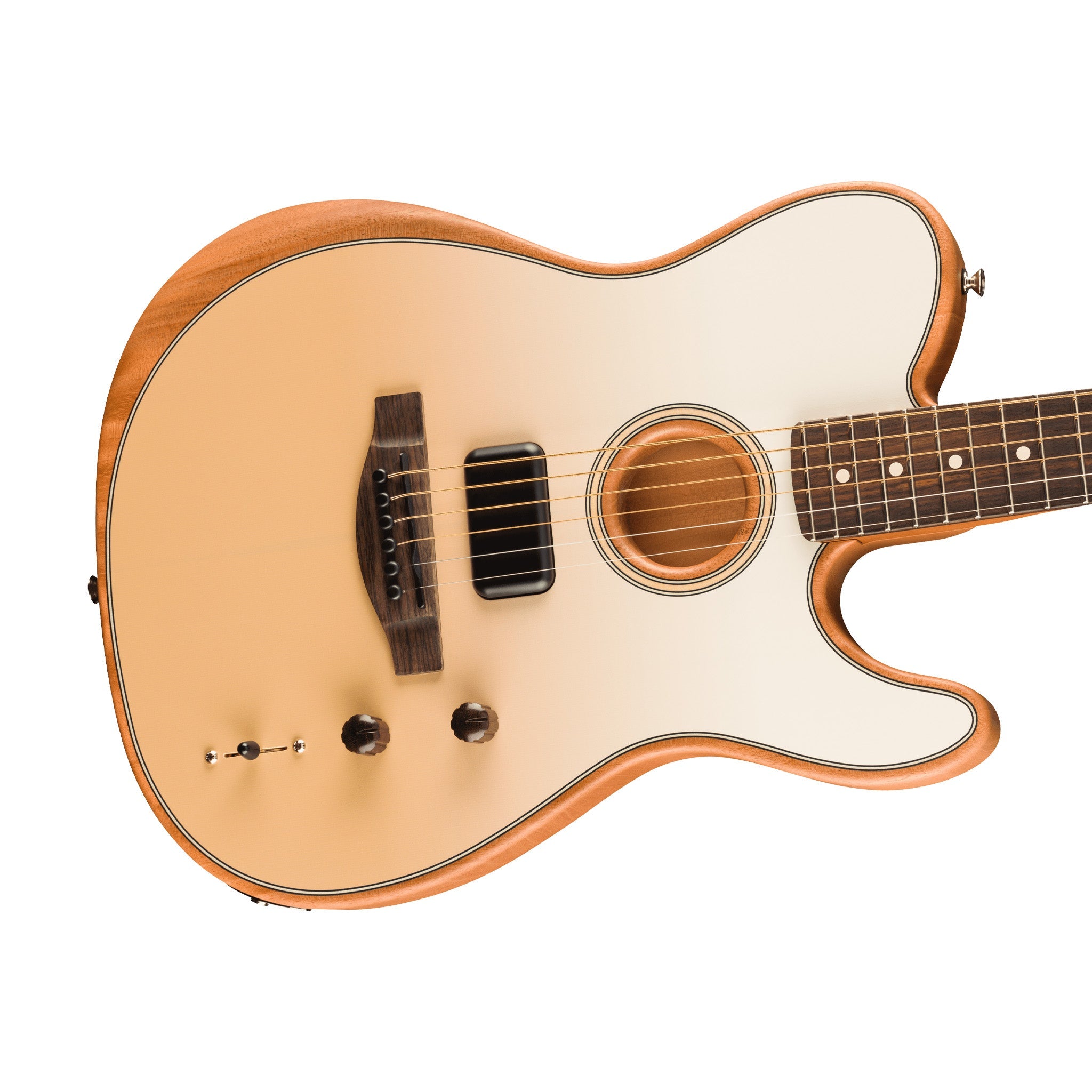 Fender FINNEAS Signature Acoustasonic Player Telecaster w/Bag, RW FB, Cappuccino Fade