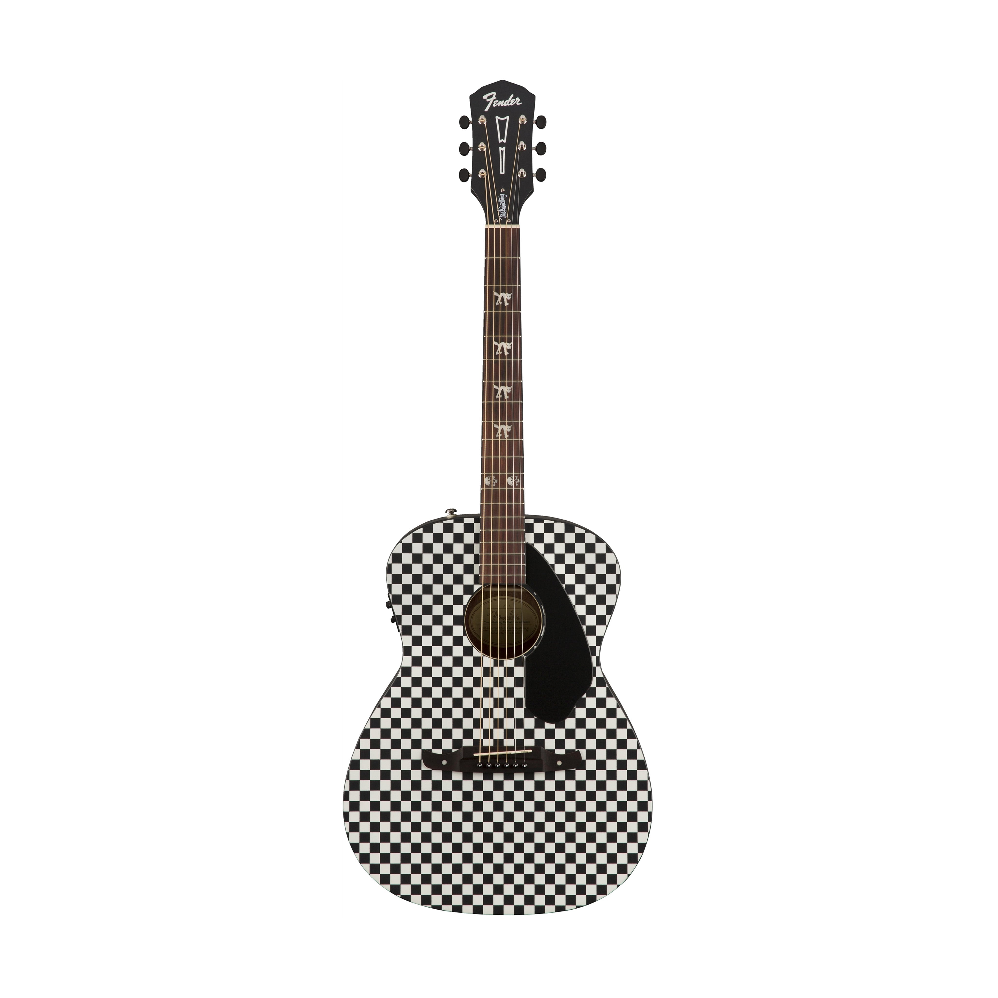 Fender Tim Armstrong Hellcat Acoustic Guitar w/Black Pickguard, Checkerboard |  FENDER |  ACOUSTIC GUITAR |  Zoso Music