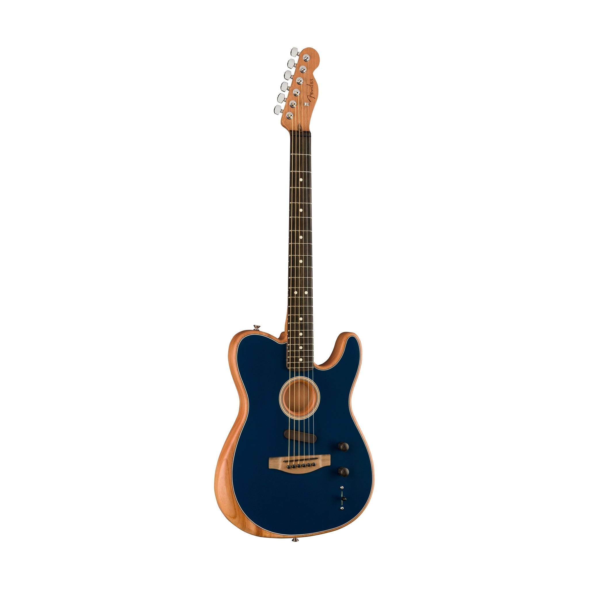Fender American Acoustasonic Telecaster Acoustic Electric Guitar w/Bag, Ebony FB, Steel Blue |  FENDER |  ACOUSTIC GUITAR |  Zoso Music