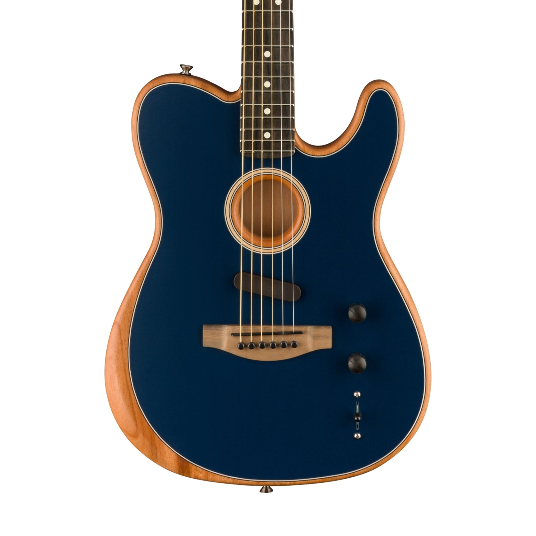 Fender American Acoustasonic Telecaster Acoustic Electric Guitar w/Bag, Ebony FB, Steel Blue | Zoso Music Sdn Bhd