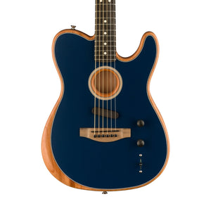 Fender American Acoustasonic Telecaster Acoustic Electric Guitar w/Bag, Ebony FB, Steel Blue | Zoso Music Sdn Bhd